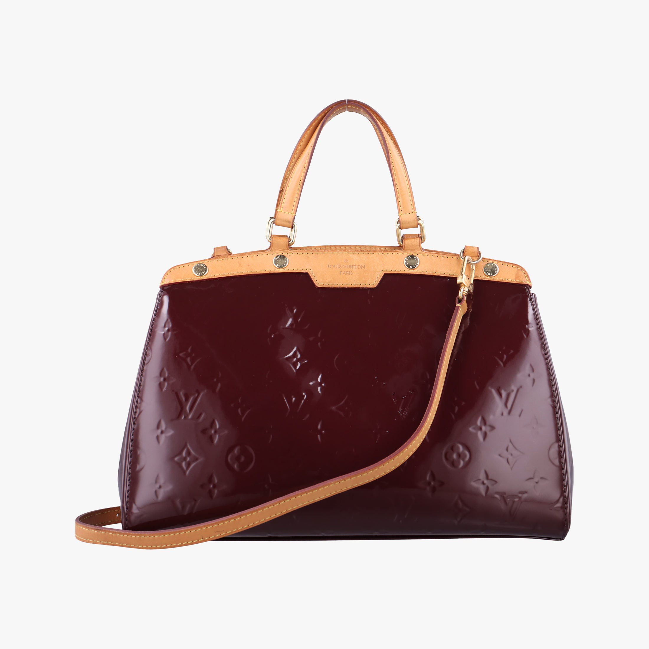 Pre-owned Louis Vuitton Brea MM AMARANTE Vernis M91619 shoulderbag | stylenewstar