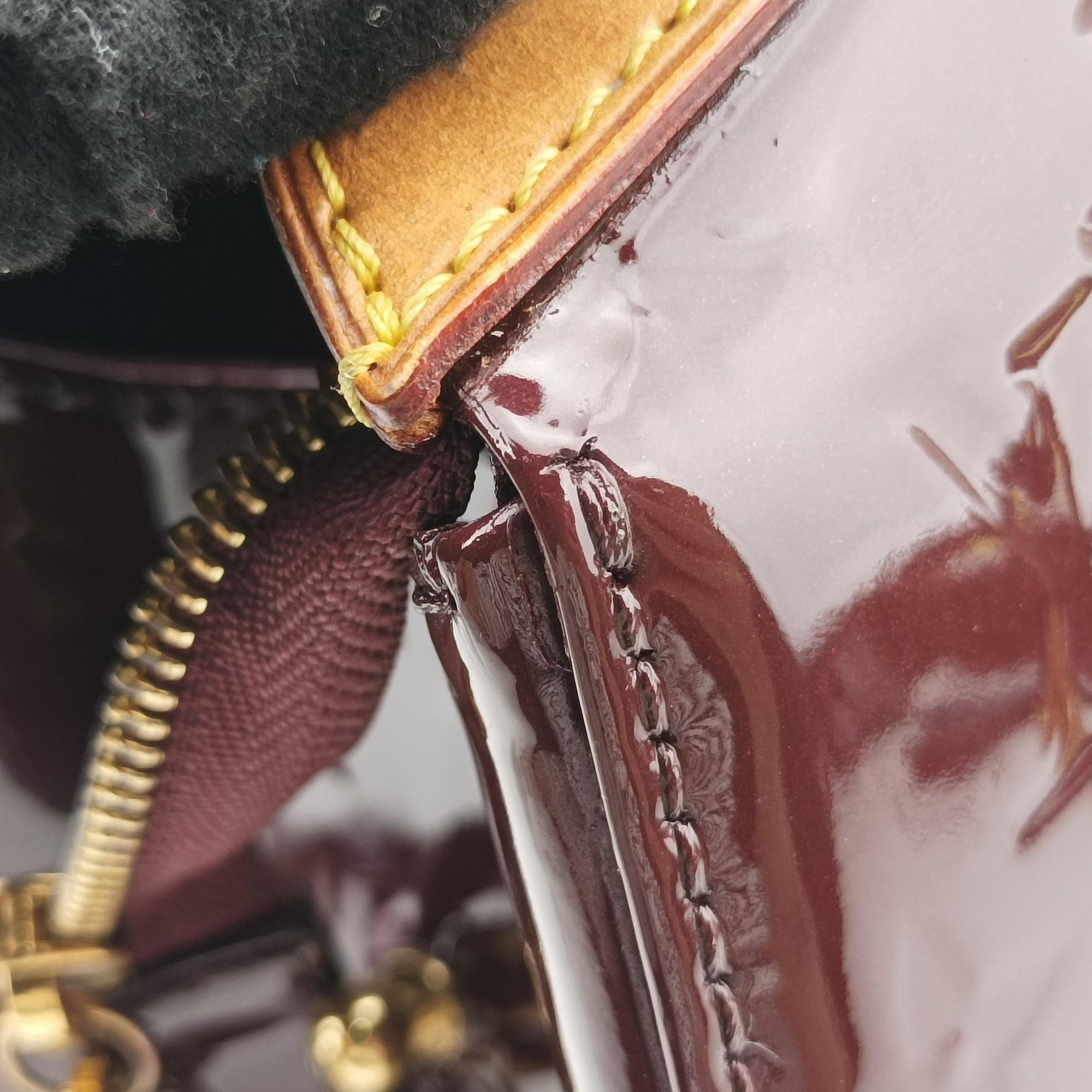 Pre-owned Louis Vuitton Brea MM AMARANTE Vernis M91619 shoulderbag | stylenewstar