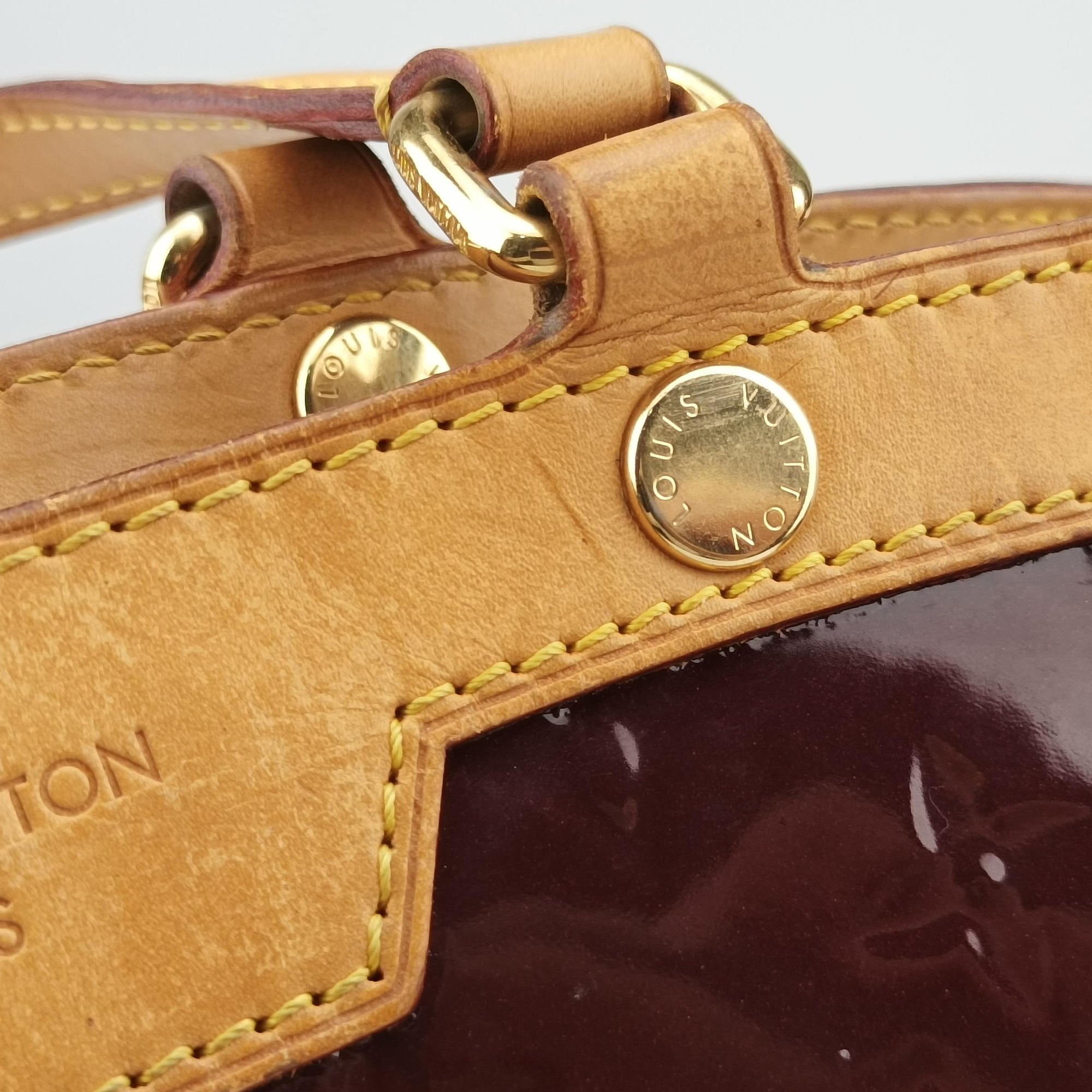 Pre-owned Louis Vuitton Brea MM AMARANTE Vernis M91619 shoulderbag | stylenewstar
