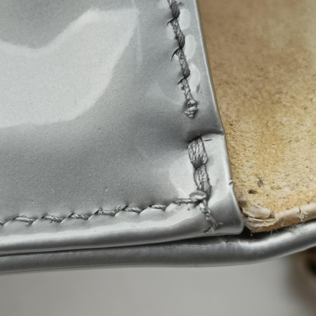 Pre-owned Christian Dior Diorama Silver Patent Leather  shoulderbag | stylenewstar