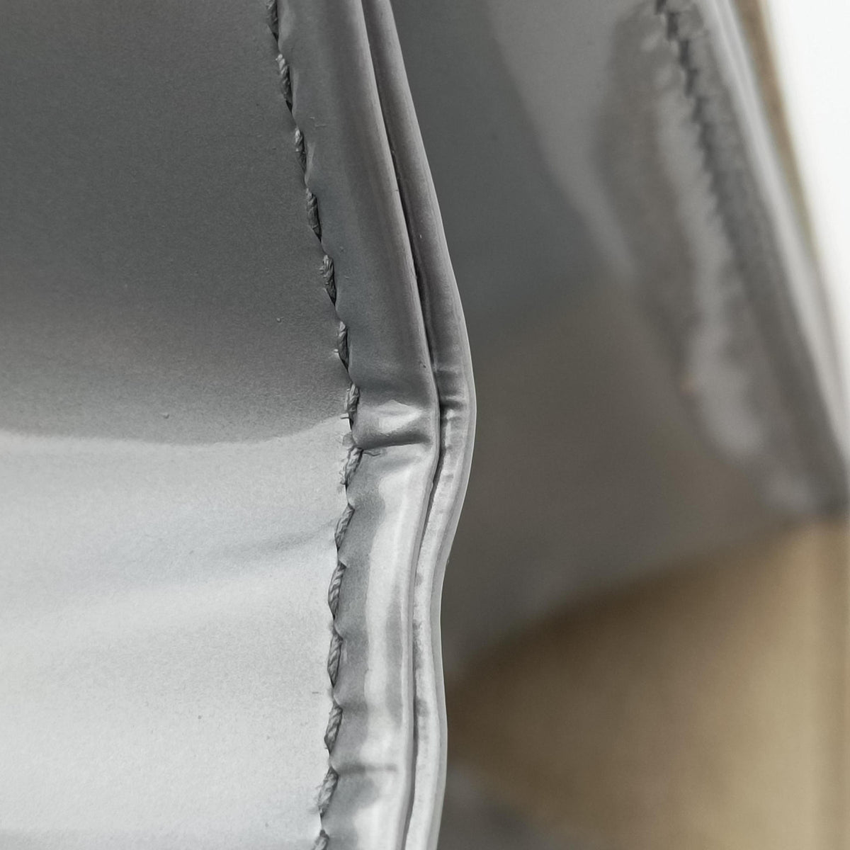 Pre-owned Christian Dior Diorama Silver Patent Leather  shoulderbag | stylenewstar