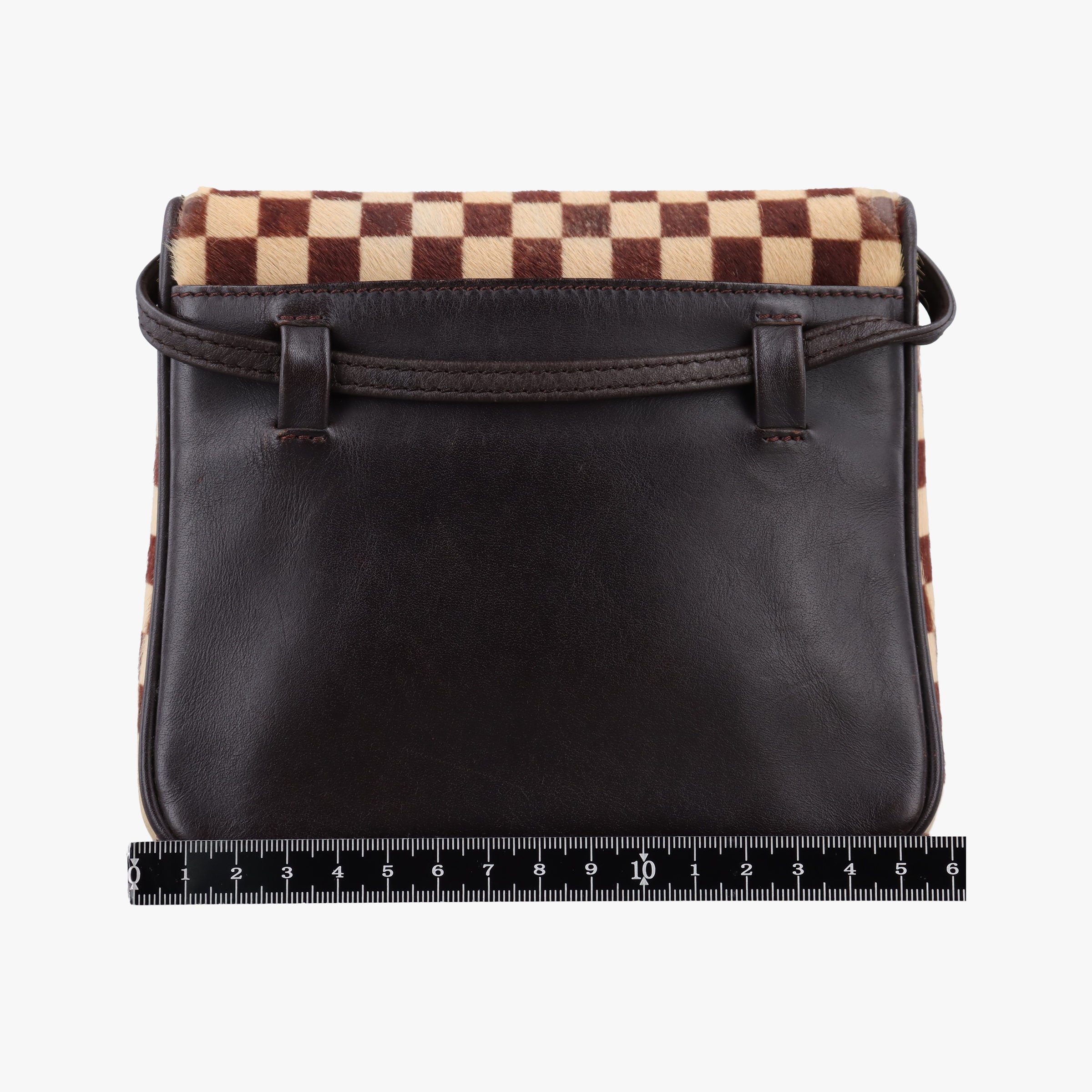 Pre-owned Louis Vuitton Gazelle  Brown Damier Sauvage Pony Hair M92130 shoulderbag | stylenewstar