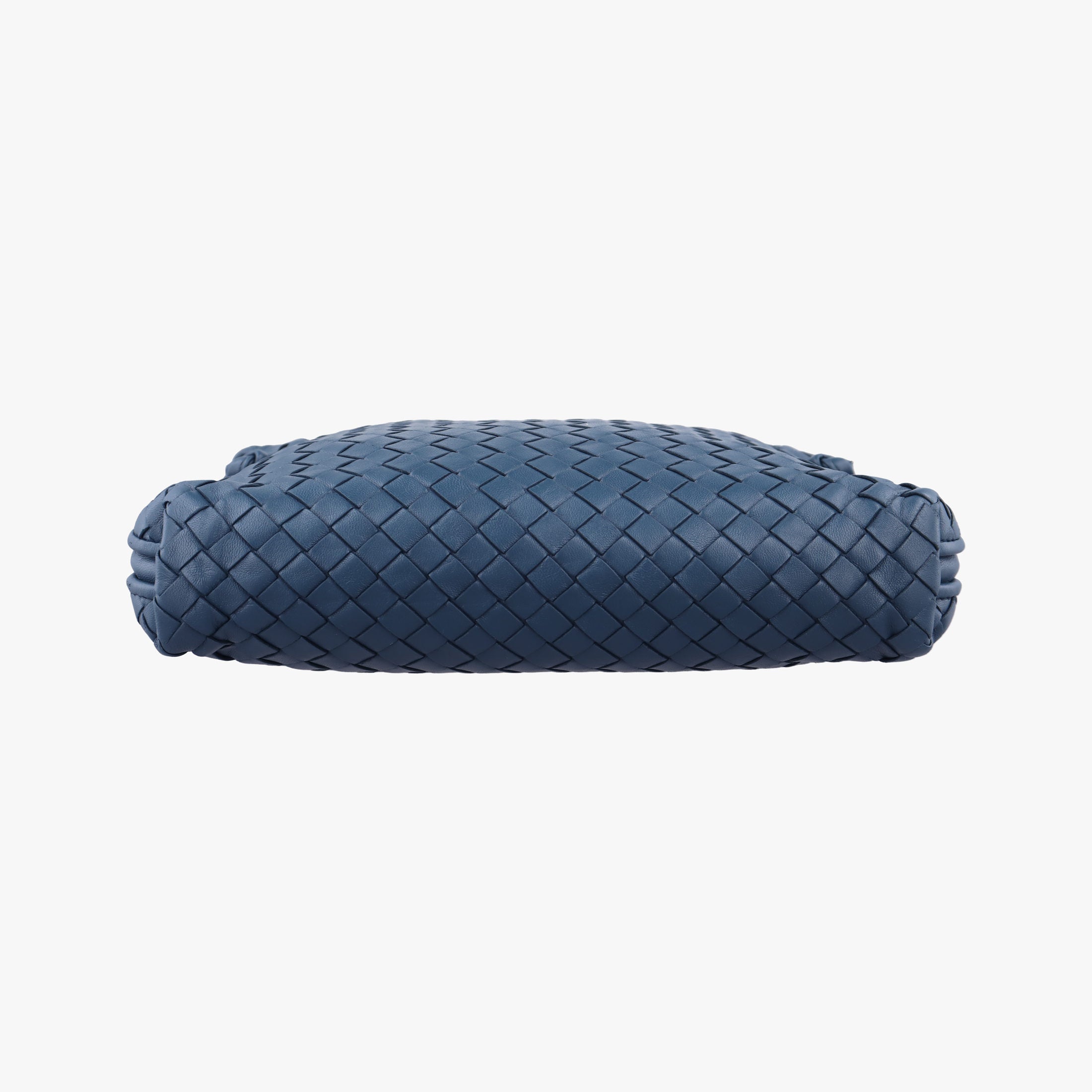 Pre-owned Bottega Veneta NODINI Intrecciato Blue lambskin  shoulderbag | stylenewstar