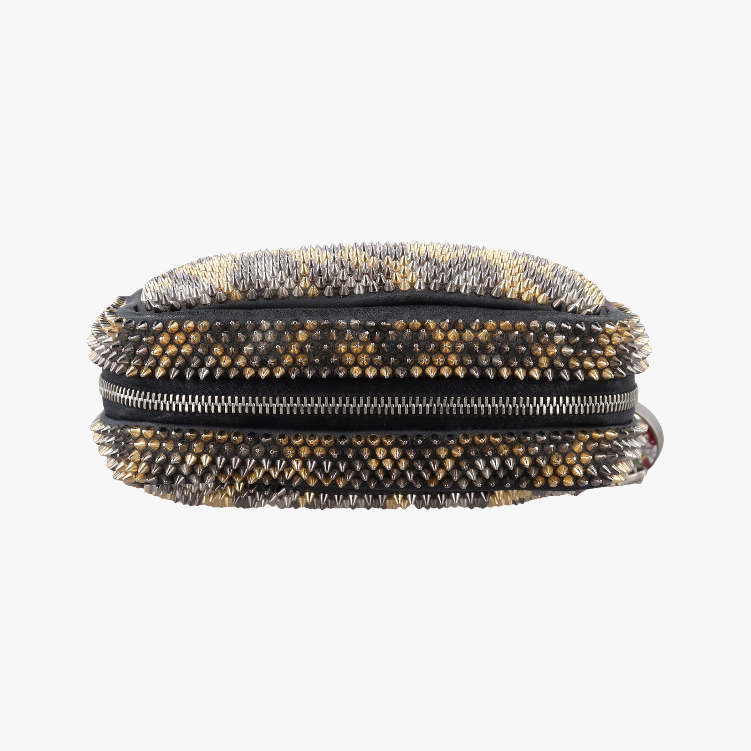 Vintage Christian Louboutin Piloutin Black×Leopard Print Leather  shoulderbag | stylenewstar