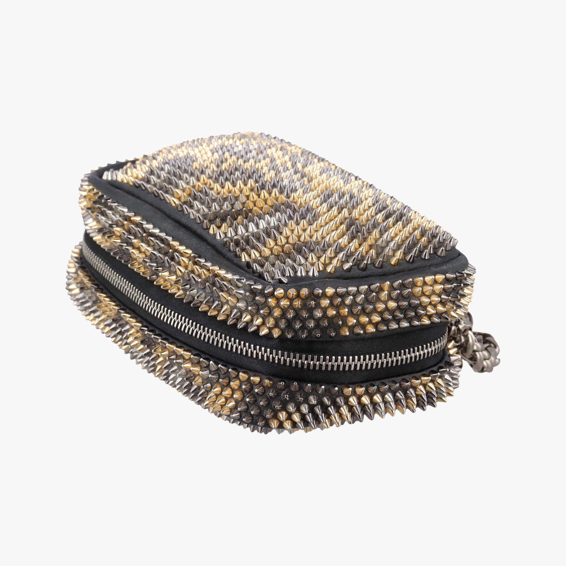 Vintage Christian Louboutin Piloutin Black×Leopard Print Leather  shoulderbag | stylenewstar
