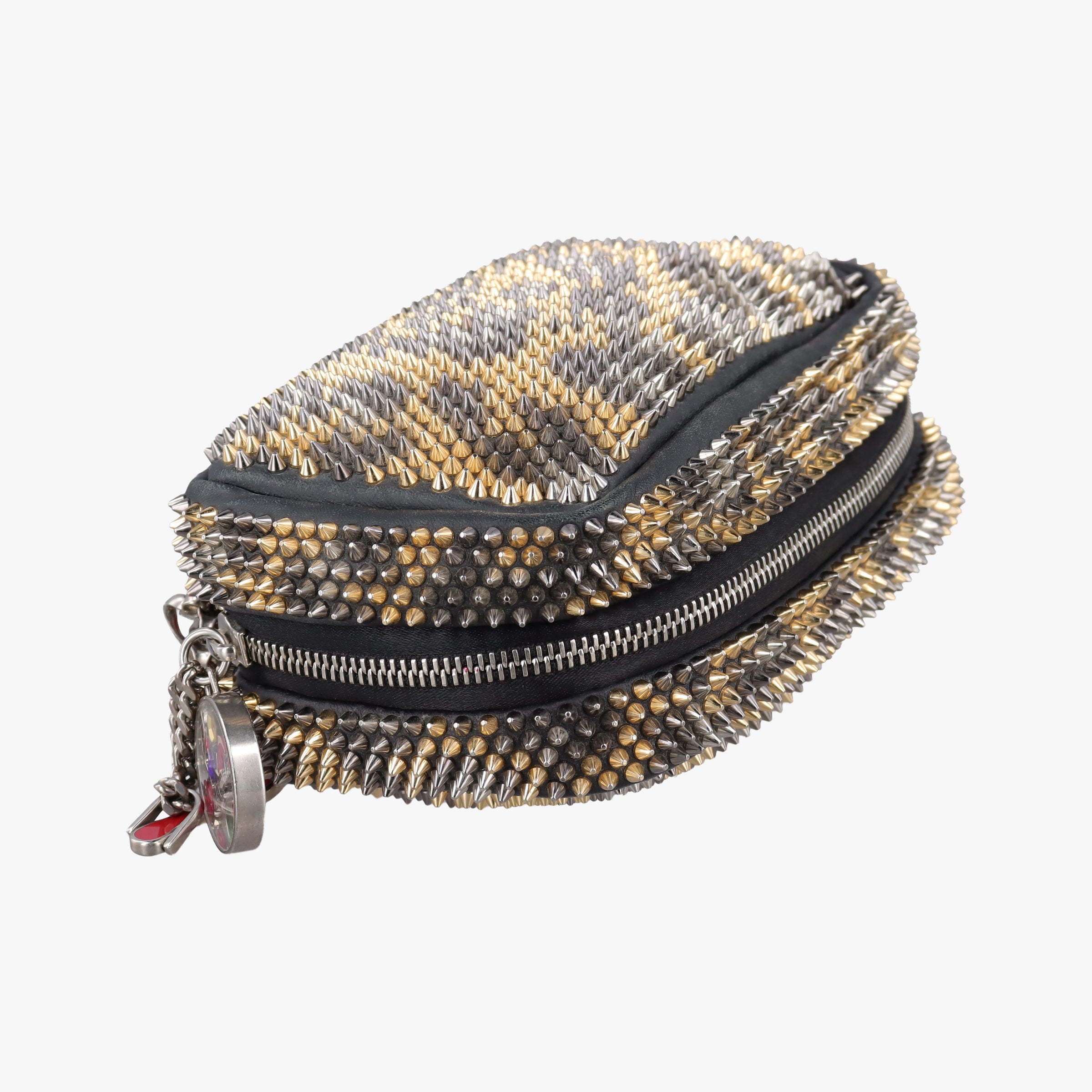 Vintage Christian Louboutin Piloutin Black×Leopard Print Leather  shoulderbag | stylenewstar