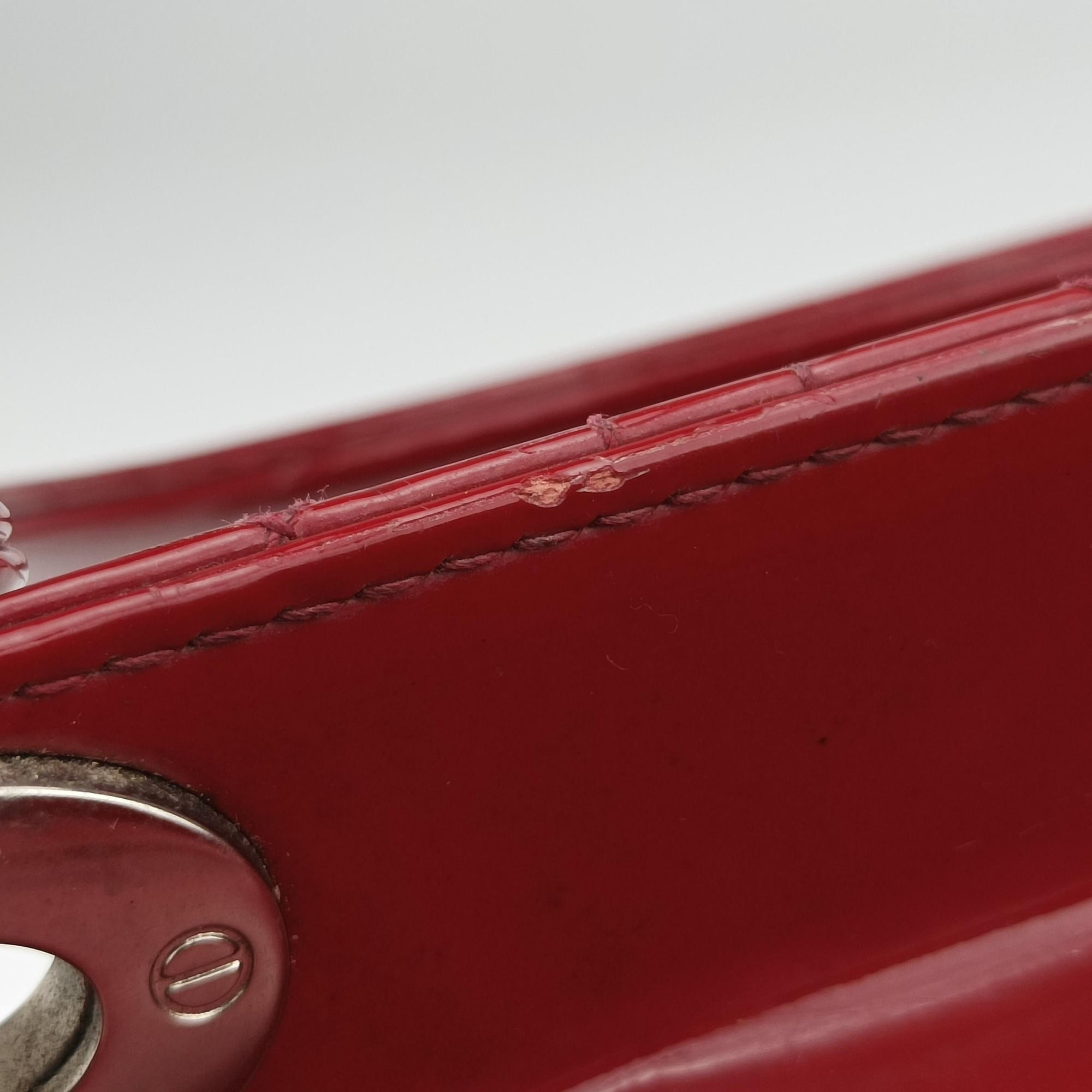 Vintage Christian Dior Lady Dior Red patent  shoulderbag | stylenewstar