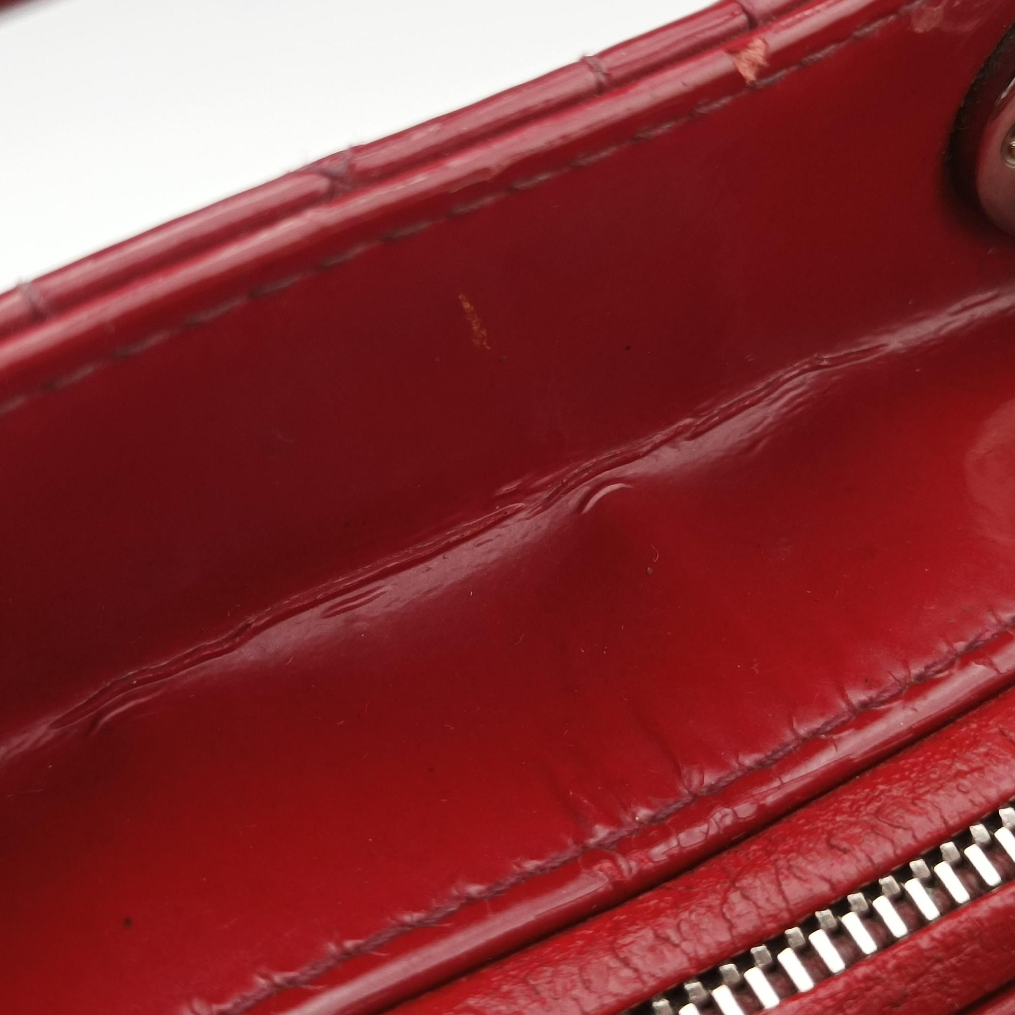 Vintage Christian Dior Lady Dior Red patent  shoulderbag | stylenewstar