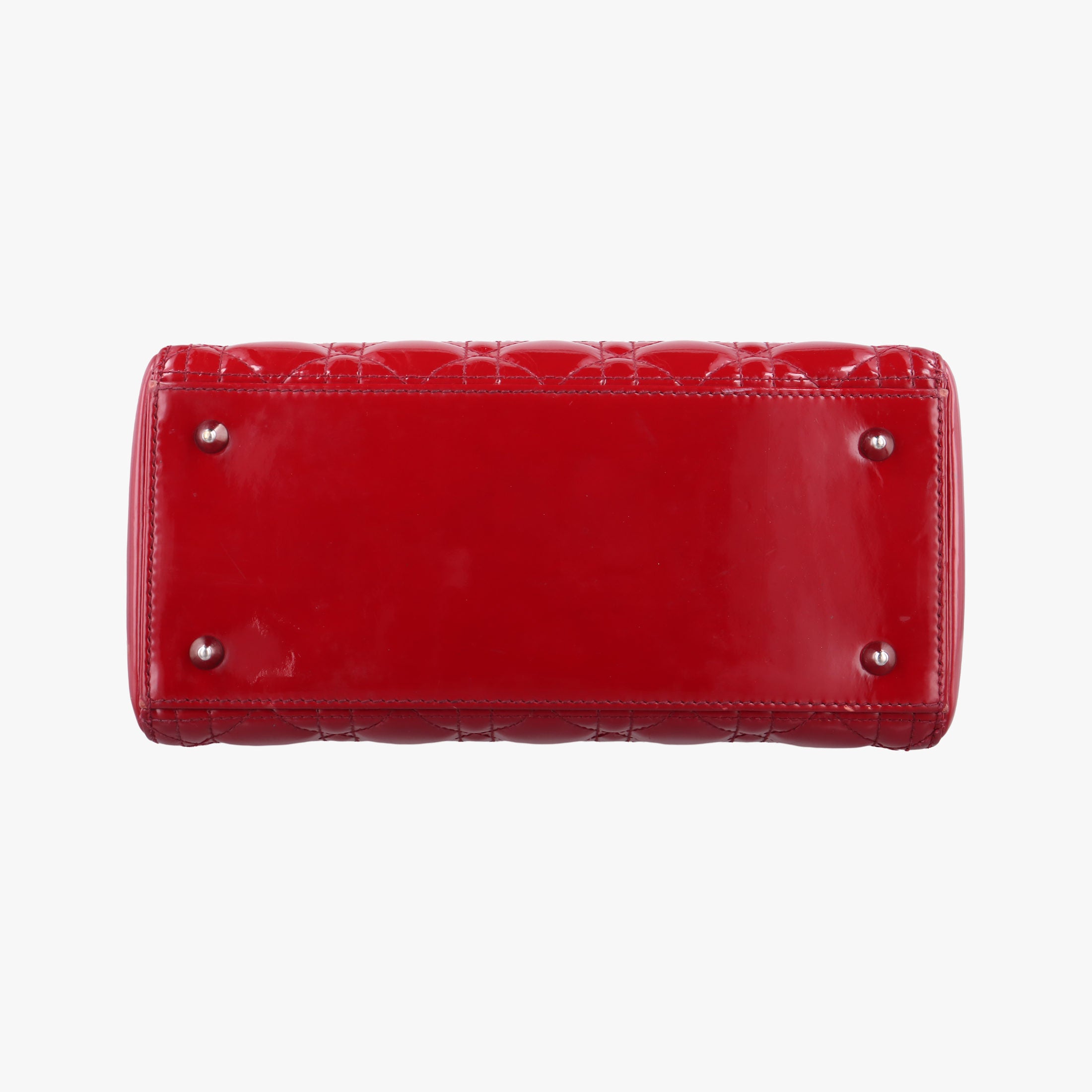 Vintage Christian Dior Lady Dior Red patent  shoulderbag | stylenewstar