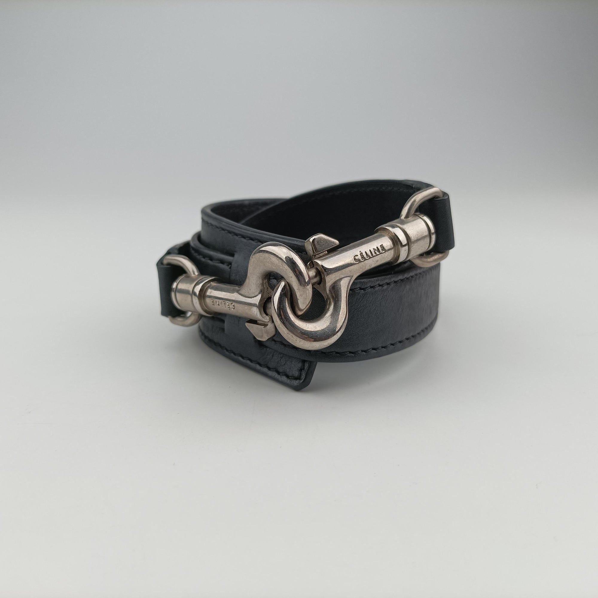 Pre-owned Celine Trapeze Brown × Black ×Beige Snakeskin × Leather  shoulderbag | stylenewstar