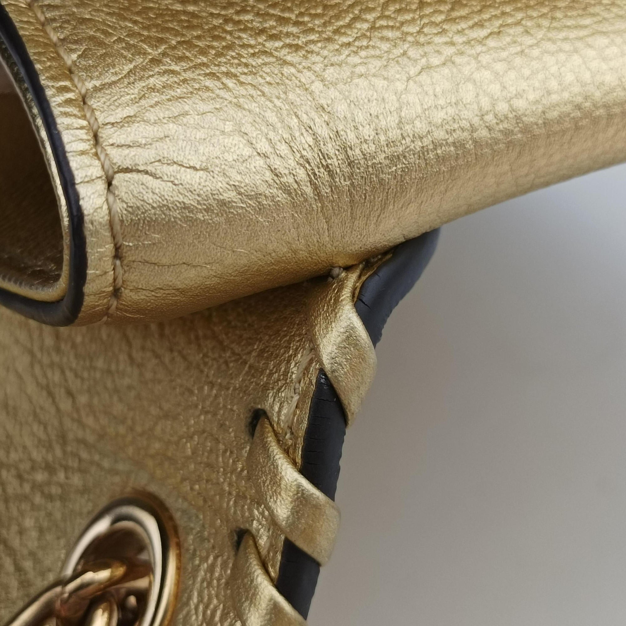 Pre-owned Louis Vuitton Very Chain Golden Leather M43202 shoulderbag | stylenewstar