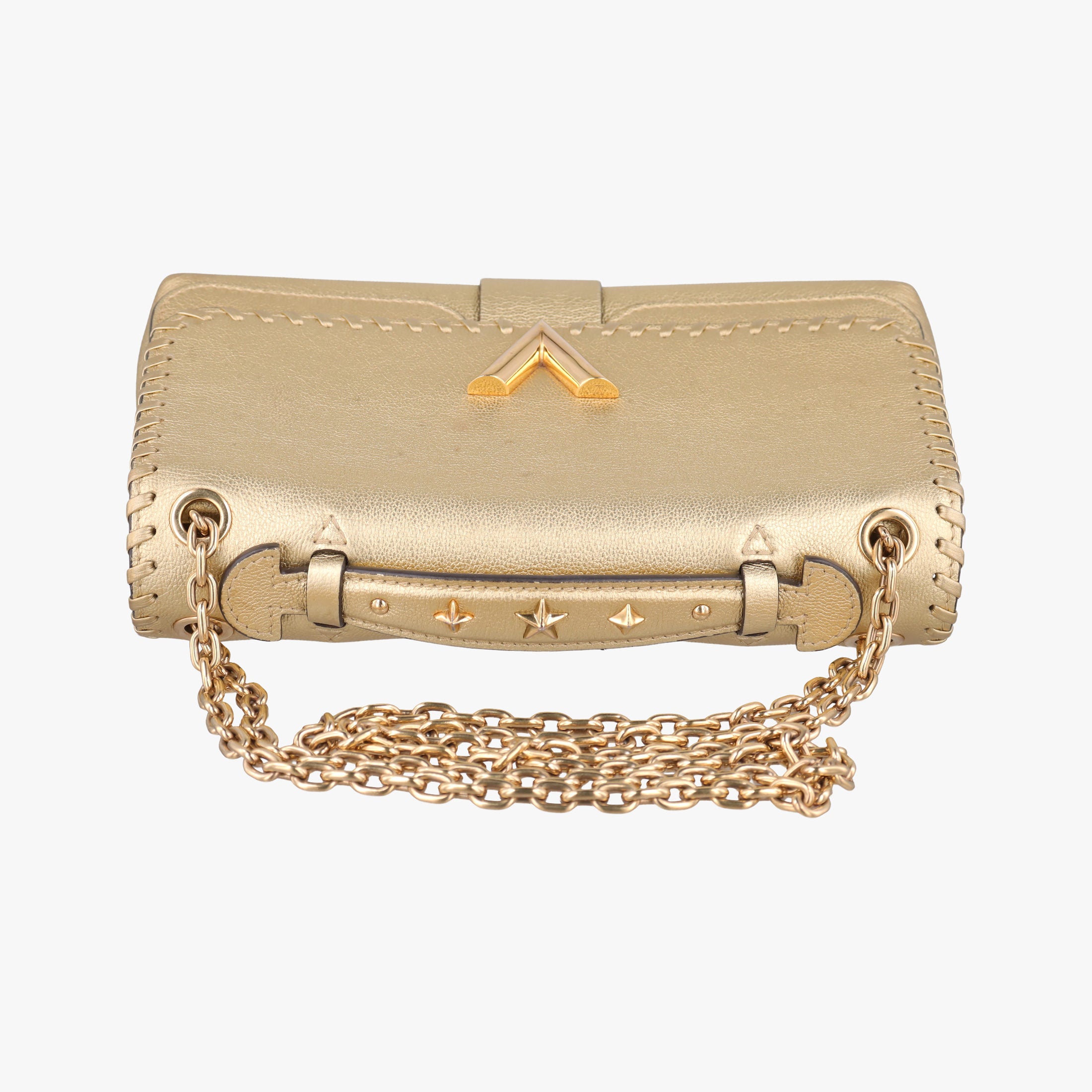 Pre-owned Louis Vuitton Very Chain Golden Leather M43202 shoulderbag | stylenewstar