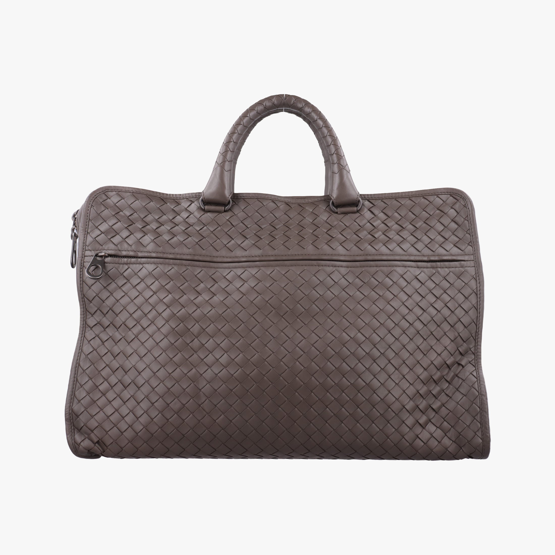 Pre-owned Bottega Veneta Intrecciato Brown lambskin  handbag | stylenewstar