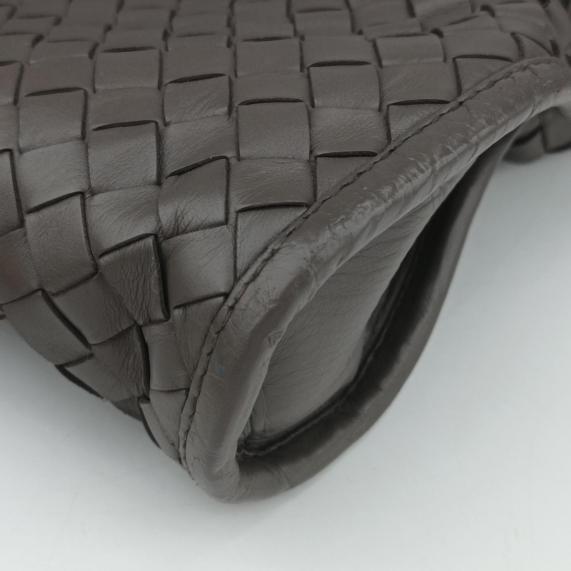 Pre-owned Bottega Veneta Intrecciato Brown lambskin  handbag | stylenewstar