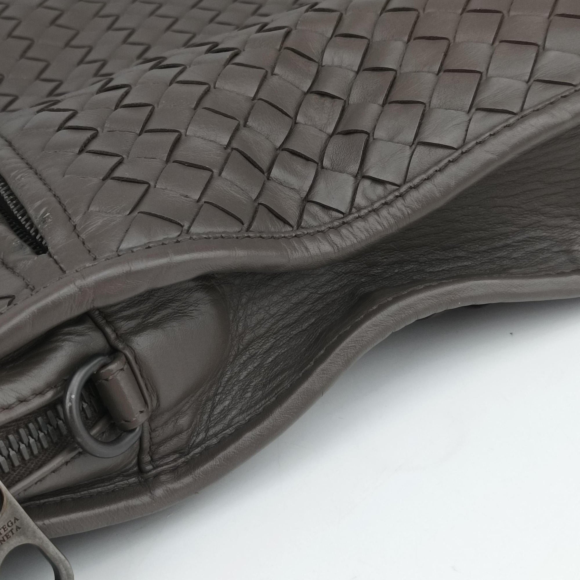 Pre-owned Bottega Veneta Intrecciato Brown lambskin  handbag | stylenewstar