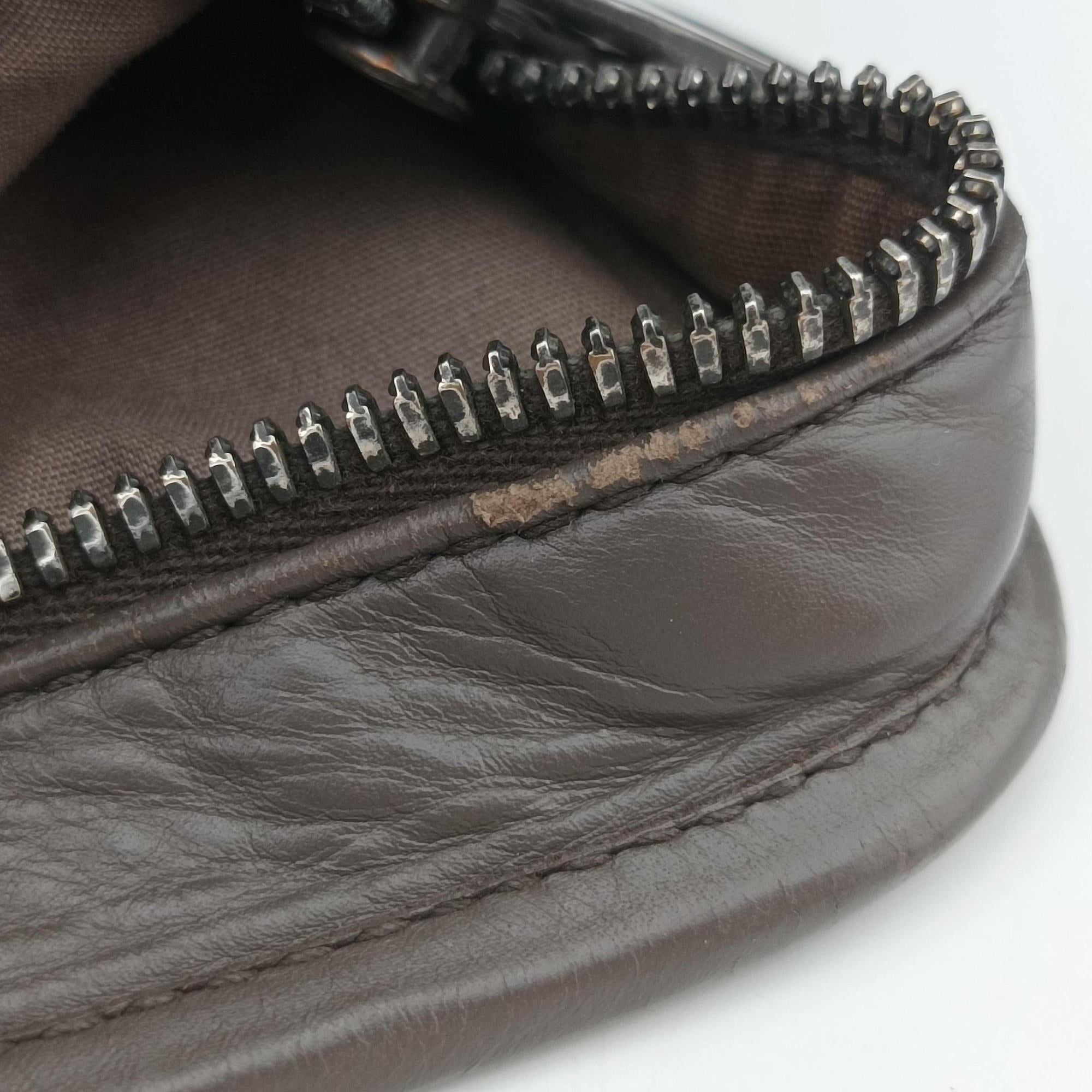 Pre-owned Bottega Veneta Intrecciato Brown lambskin  handbag | stylenewstar