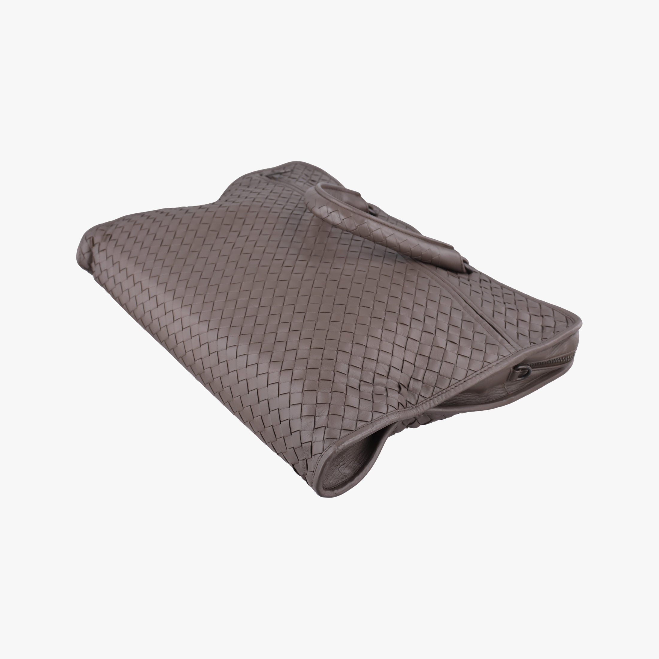 Pre-owned Bottega Veneta Intrecciato Brown lambskin  handbag | stylenewstar