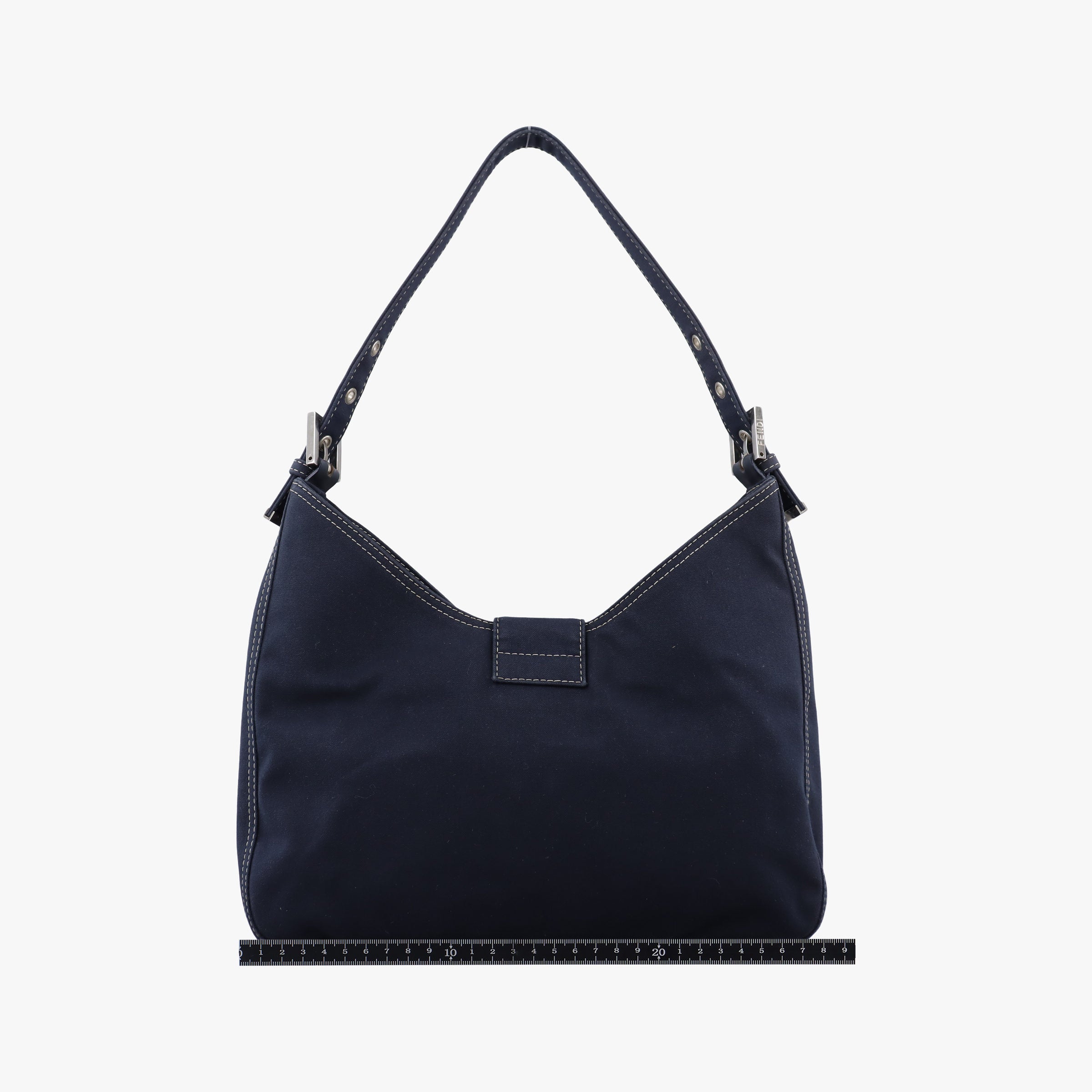Secondhand Fendi Mamma Bucket Navy Denim 22112 shoulderbag | stylenewstar