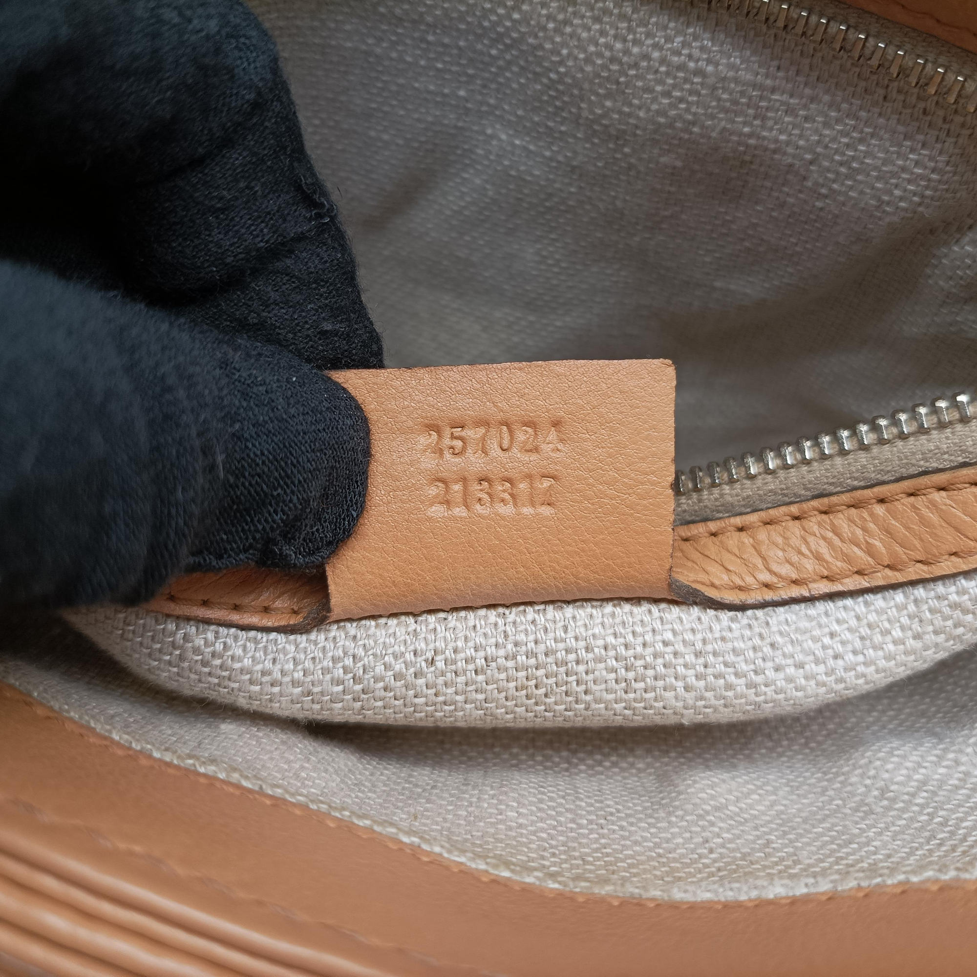 Pre-owned Gucci Marrakech Messenger Brown canvasxLeather 257024 shoulderbag | stylenewstar
