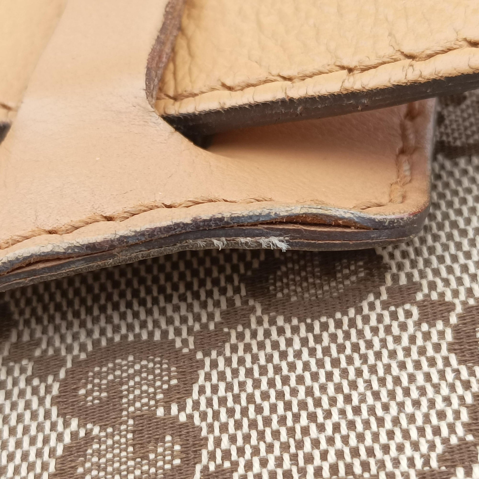 Pre-owned Gucci Marrakech Messenger Brown canvasxLeather 257024 shoulderbag | stylenewstar