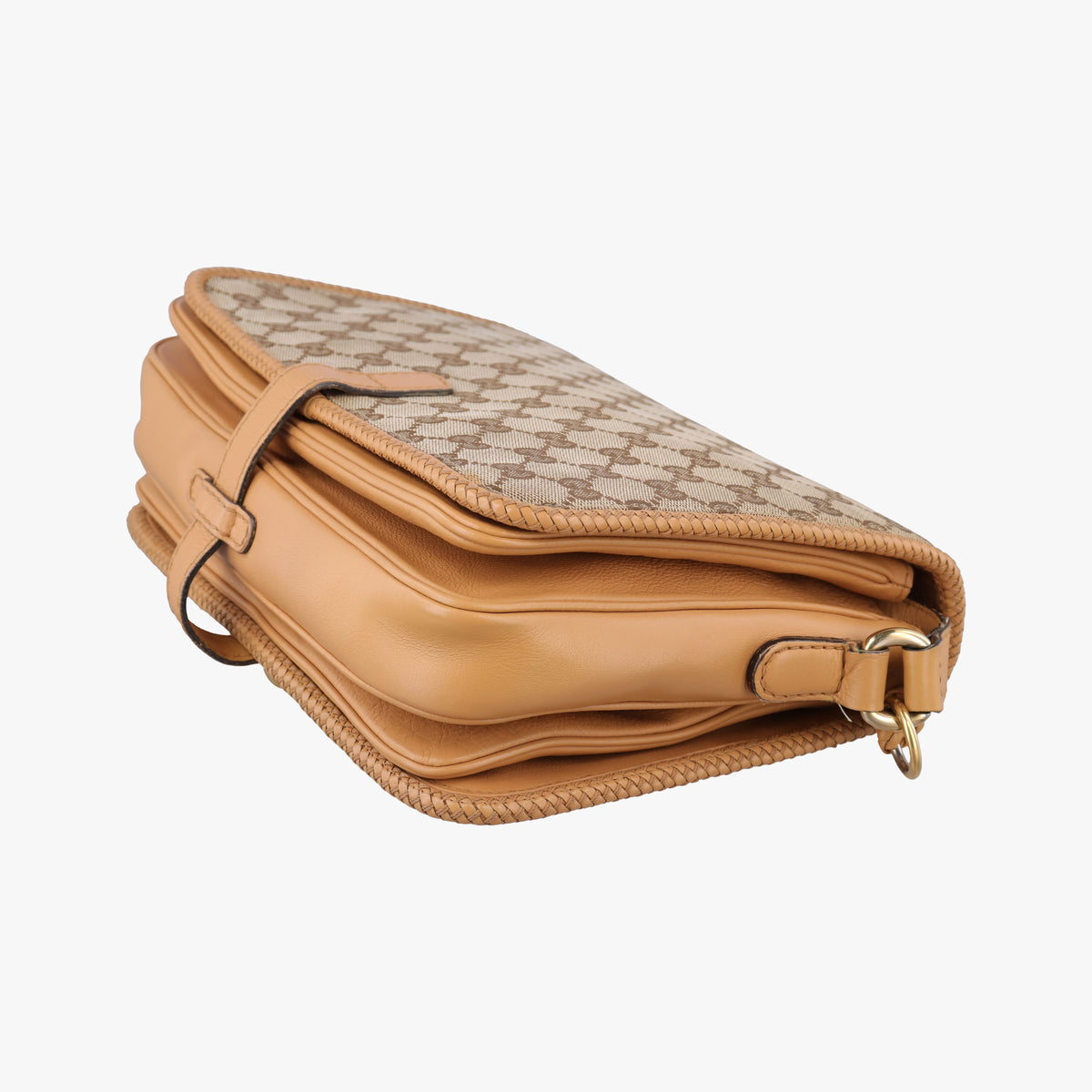 Pre-owned Gucci Marrakech Messenger Brown canvasxLeather 257024 shoulderbag | stylenewstar