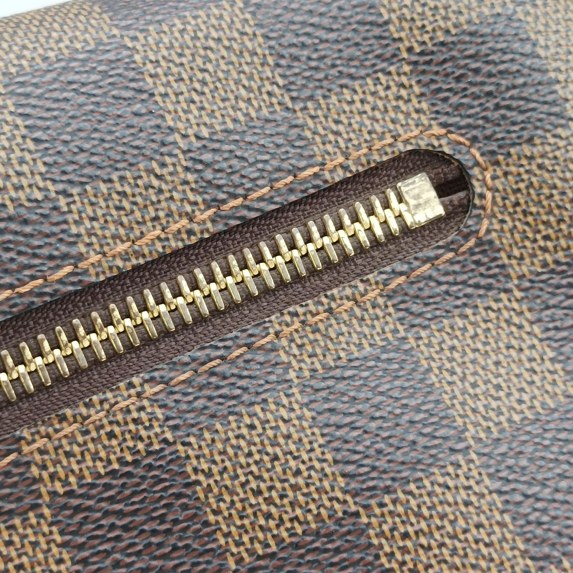 Pre-owned Louis Vuitton BROOKLYN MM EBENE Damier Canvas N51211 crossbodybag | stylenewstar
