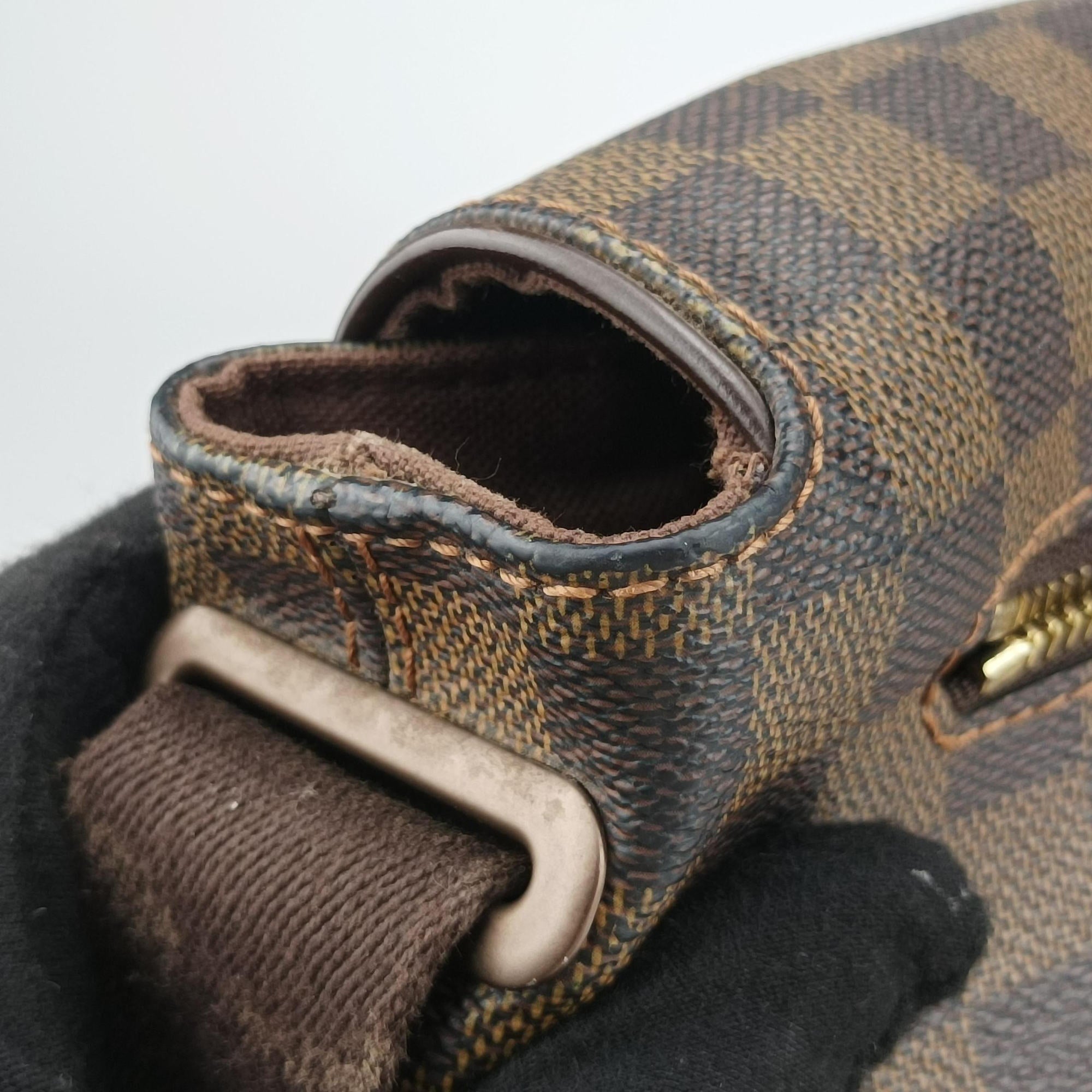 Pre-owned Louis Vuitton BROOKLYN MM EBENE Damier Canvas N51211 crossbodybag | stylenewstar