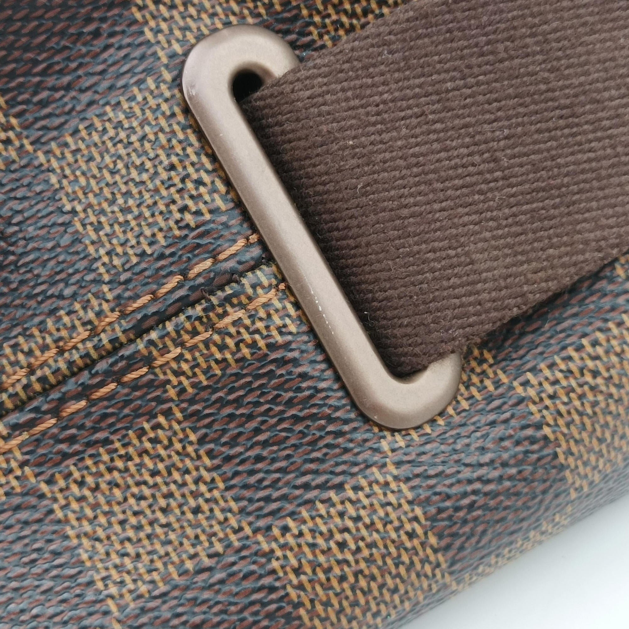 Pre-owned Louis Vuitton BROOKLYN MM EBENE Damier Canvas N51211 crossbodybag | stylenewstar
