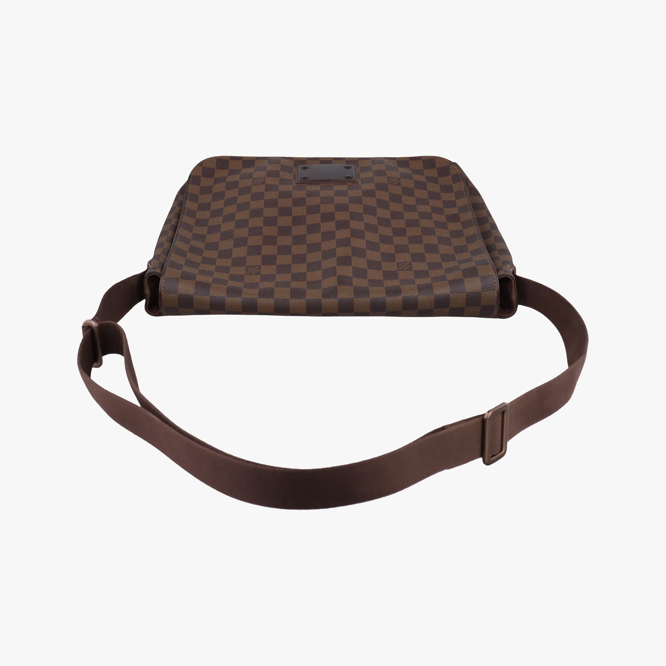 Pre-owned Louis Vuitton BROOKLYN MM EBENE Damier Canvas N51211 crossbodybag | stylenewstar