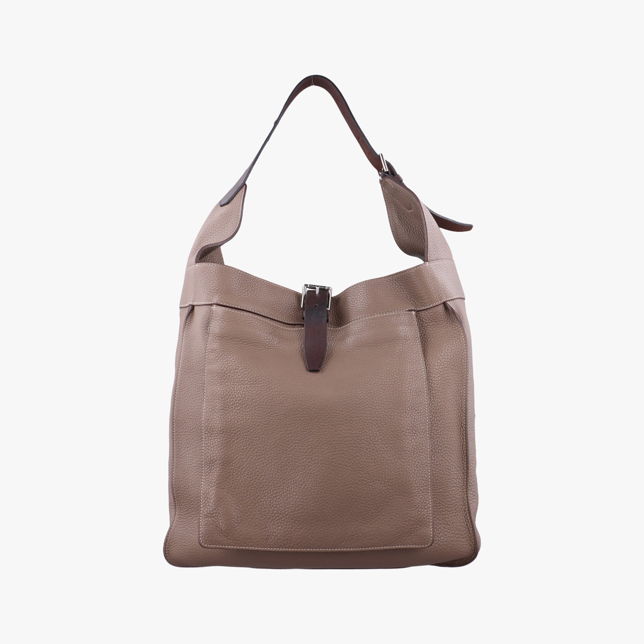 Vintage Hermes MarwariGM Etoupe Taurillon Clemence  shoulderbag | stylenewstar