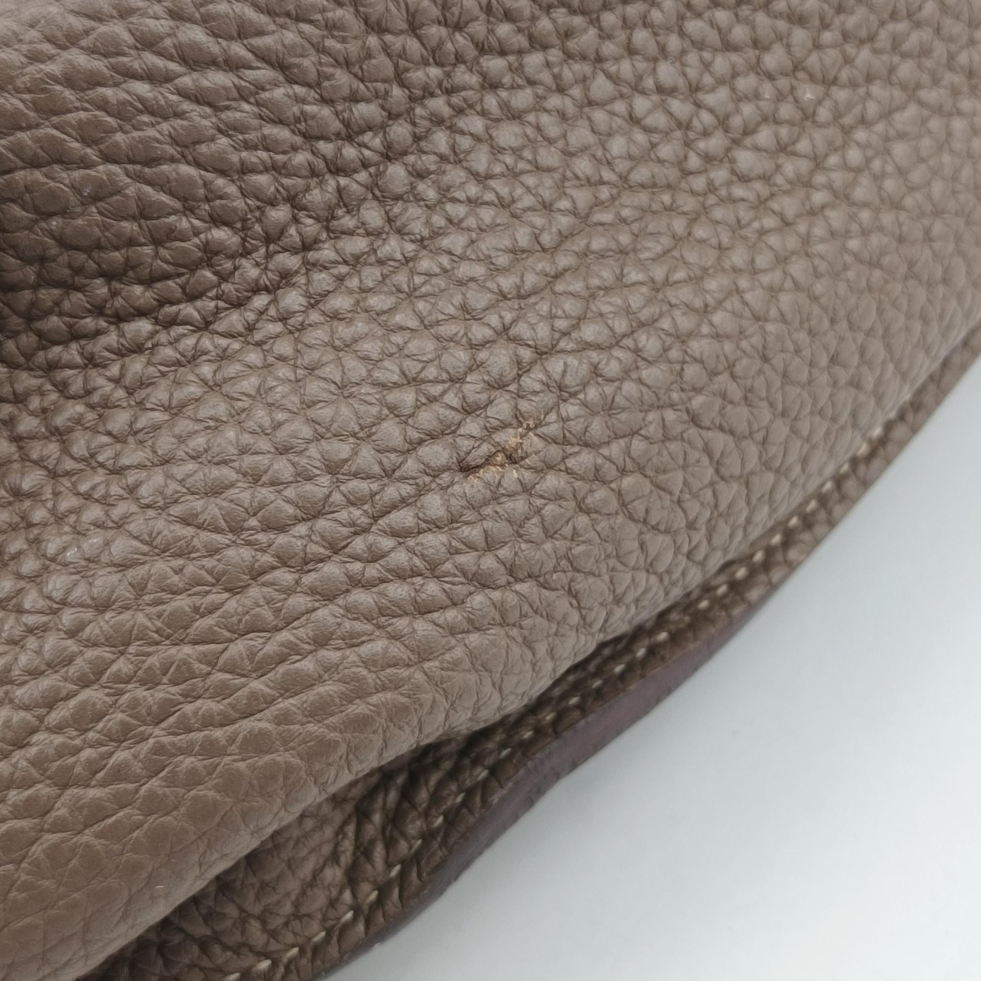 Vintage Hermes MarwariGM Etoupe Taurillon Clemence  shoulderbag | stylenewstar