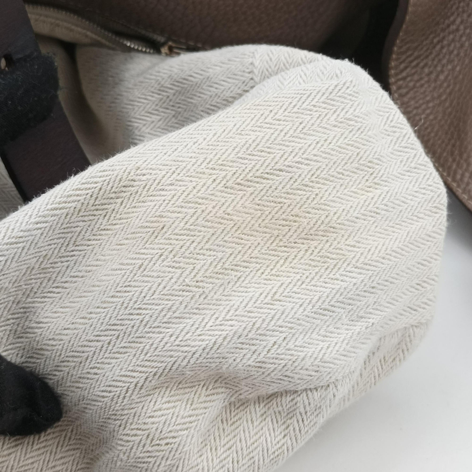 Vintage Hermes MarwariGM Etoupe Taurillon Clemence  shoulderbag | stylenewstar