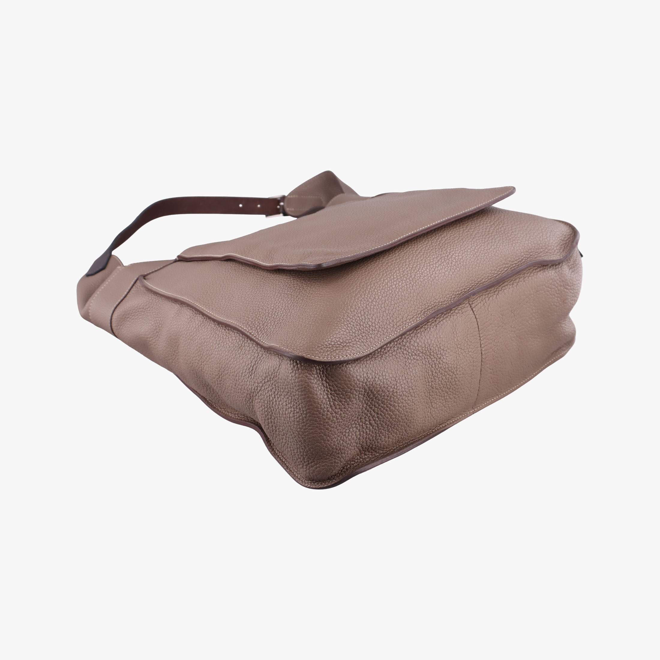 Vintage Hermes MarwariGM Etoupe Taurillon Clemence  shoulderbag | stylenewstar