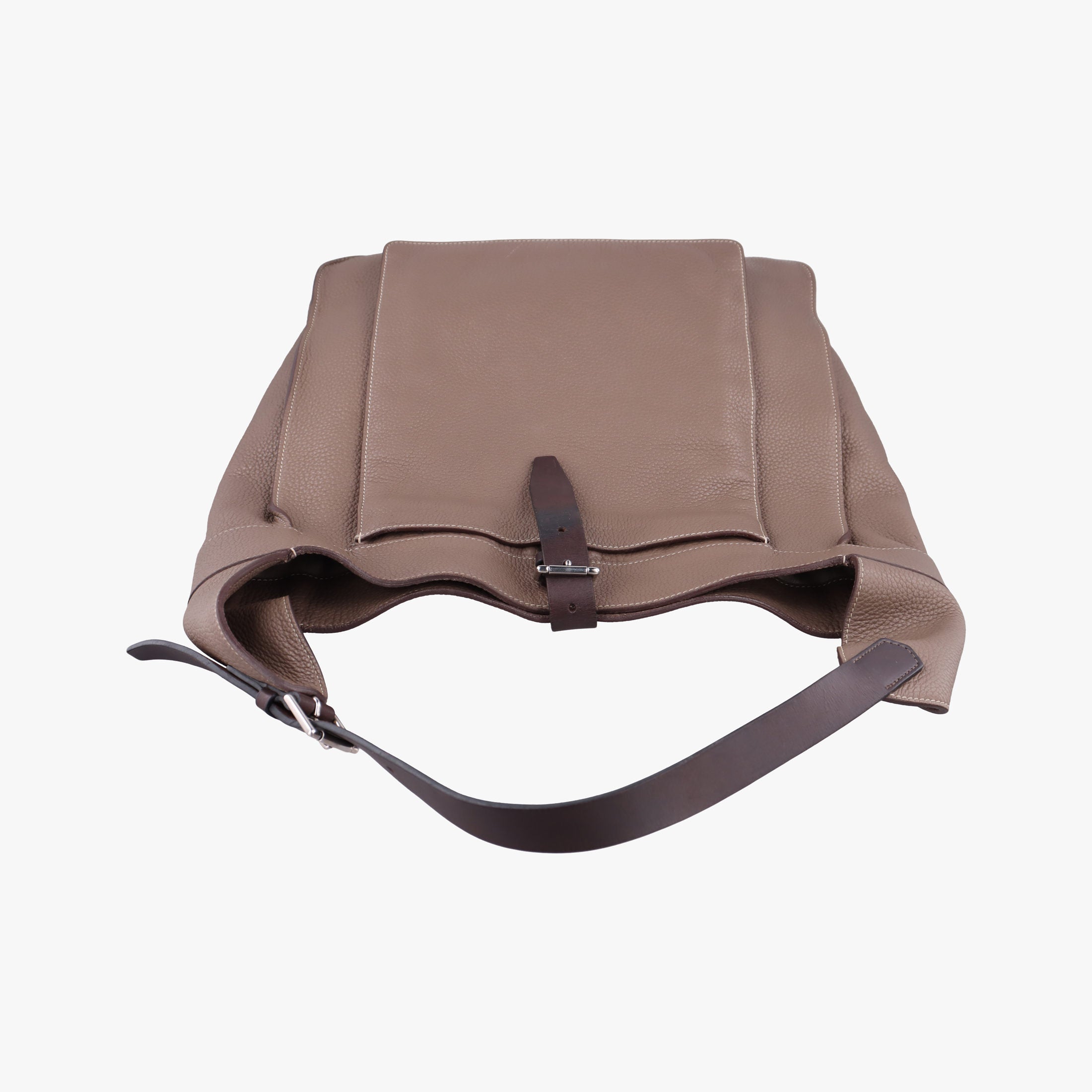 Vintage Hermes MarwariGM Etoupe Taurillon Clemence  shoulderbag | stylenewstar