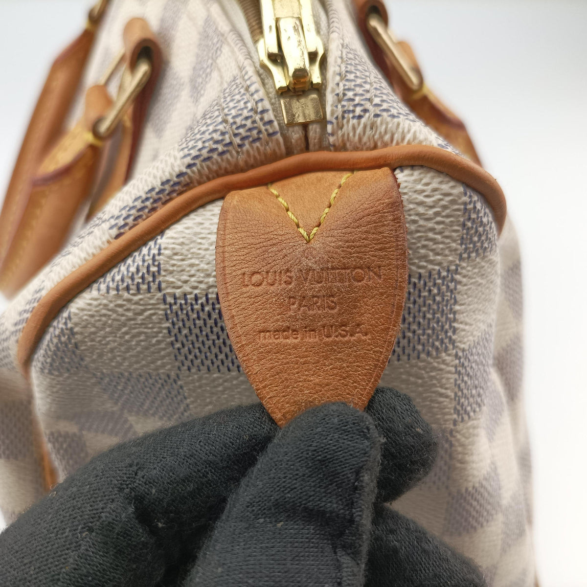 Pre-owned Louis Vuitton Speedy 25 AZUR Damier Canvas N41534 handbag | stylenewstar