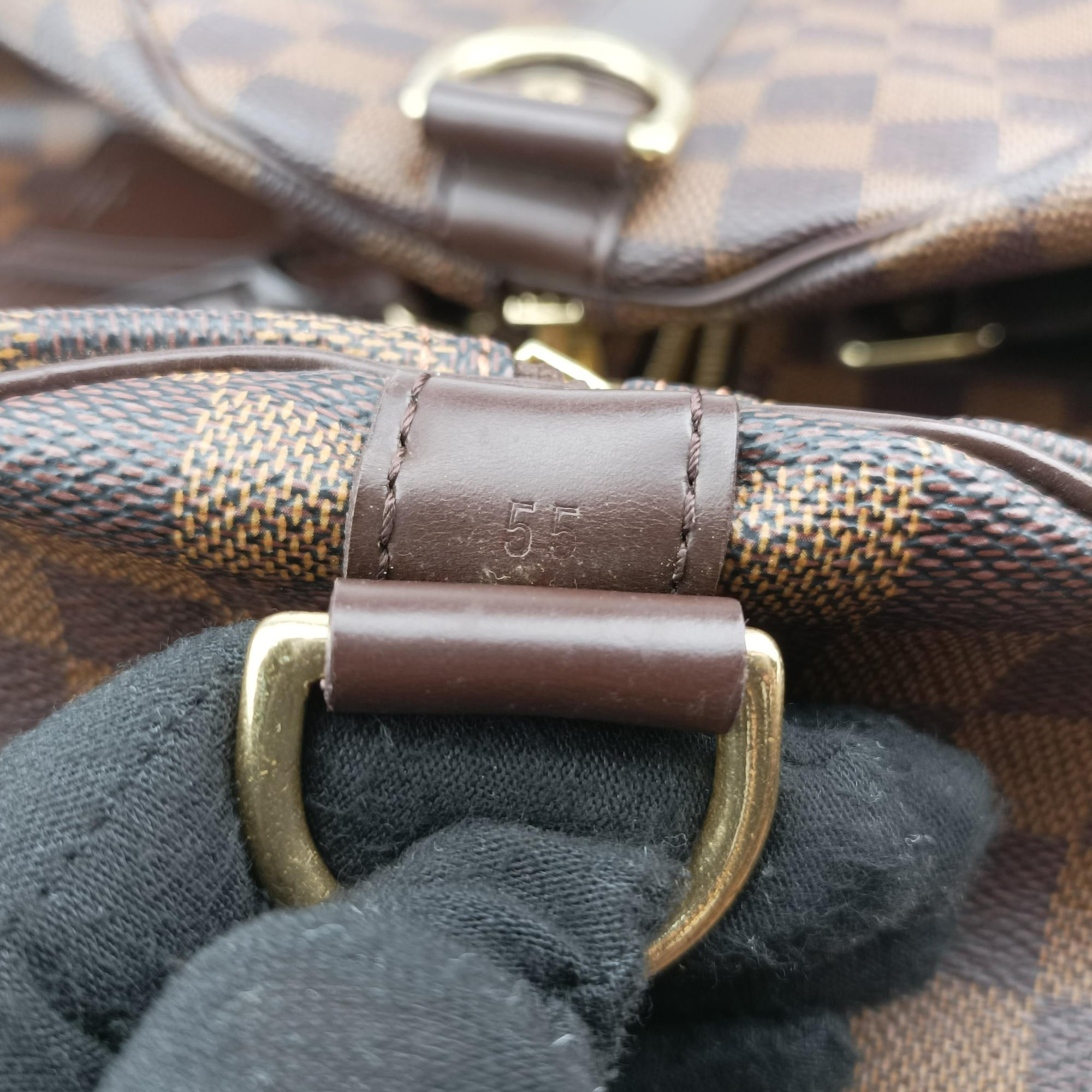 Pre-owned Louis Vuitton Keepall Bandouliere 55 EBENE Monogram Canvas N41414 shoulderbag | stylenewstar