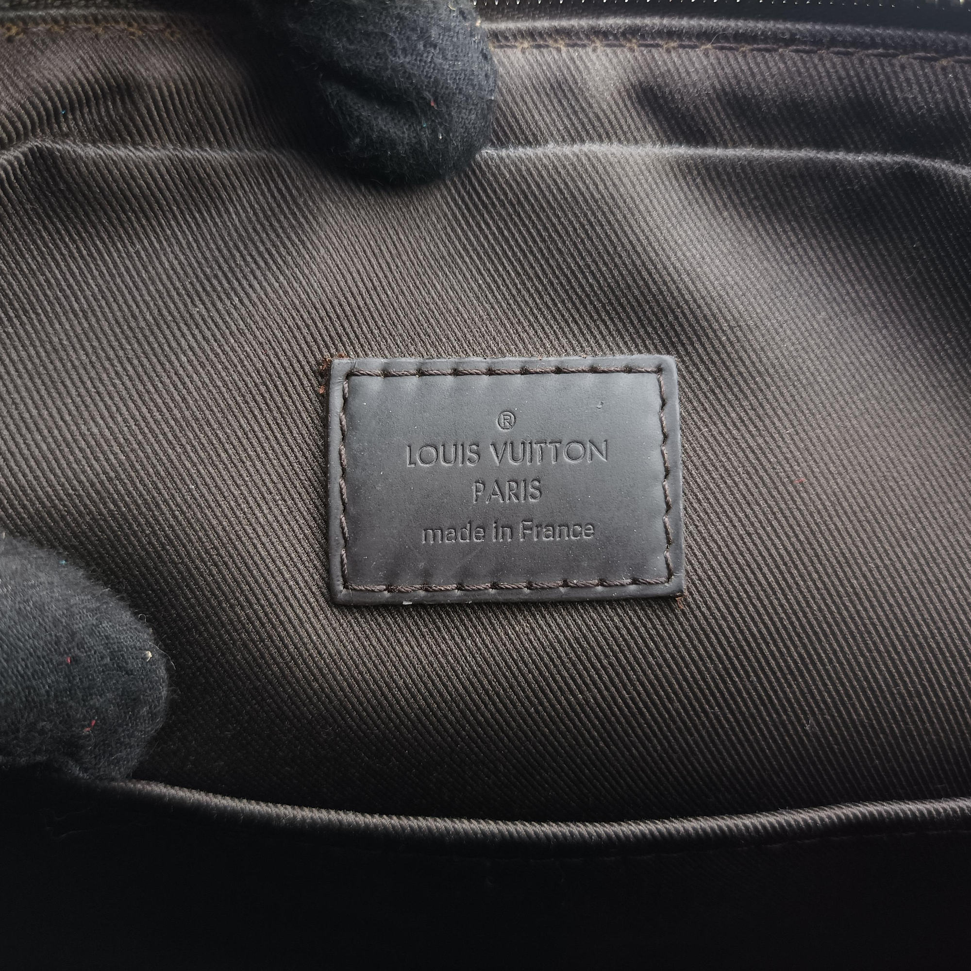Pre-owned Louis Vuitton Jake messenger PM EBENE Damier Canvas N41568 shoulderbag | stylenewstar