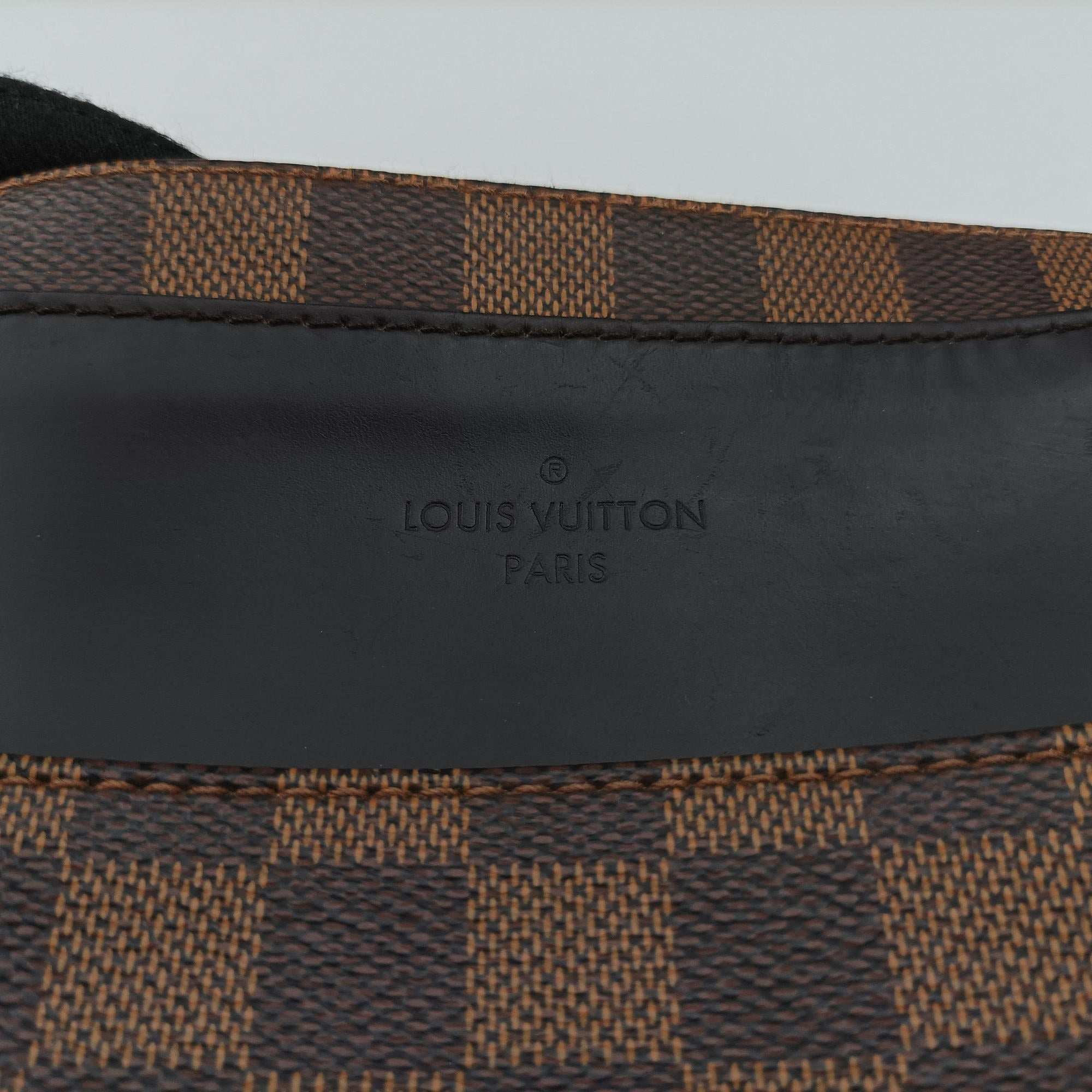 Pre-owned Louis Vuitton Jake messenger PM EBENE Damier Canvas N41568 shoulderbag | stylenewstar