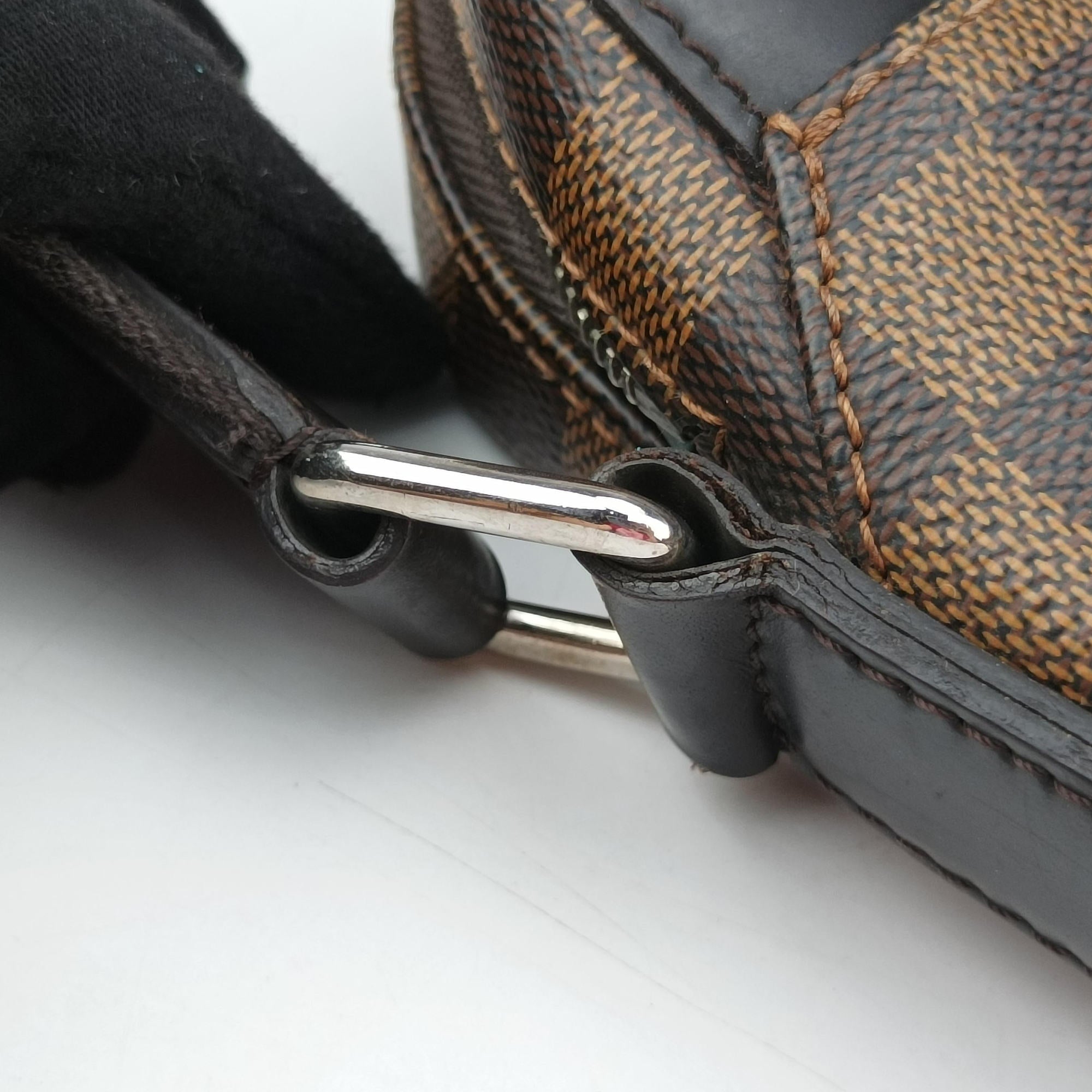 Pre-owned Louis Vuitton Jake messenger PM EBENE Damier Canvas N41568 shoulderbag | stylenewstar