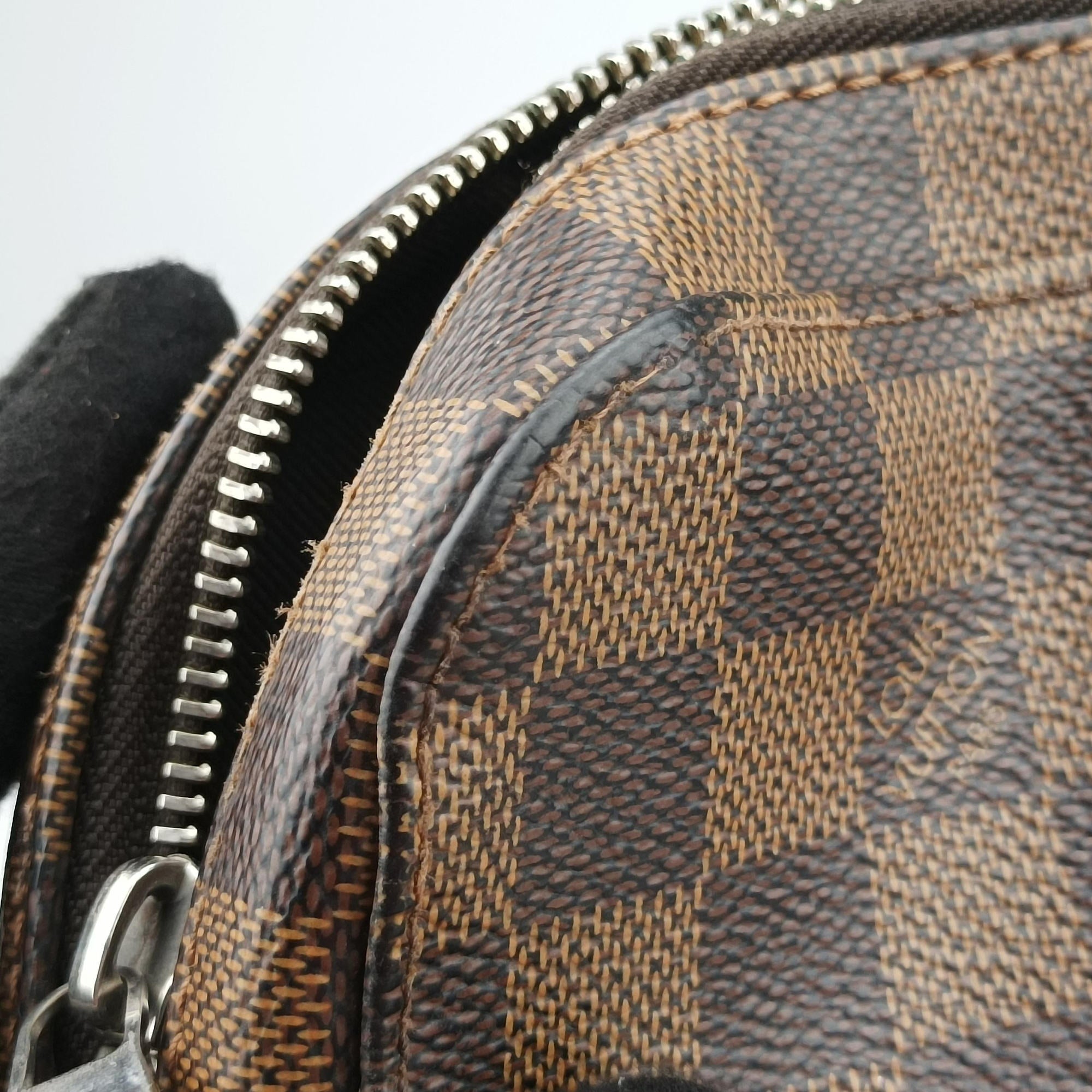 Pre-owned Louis Vuitton Jake messenger PM EBENE Damier Canvas N41568 shoulderbag | stylenewstar