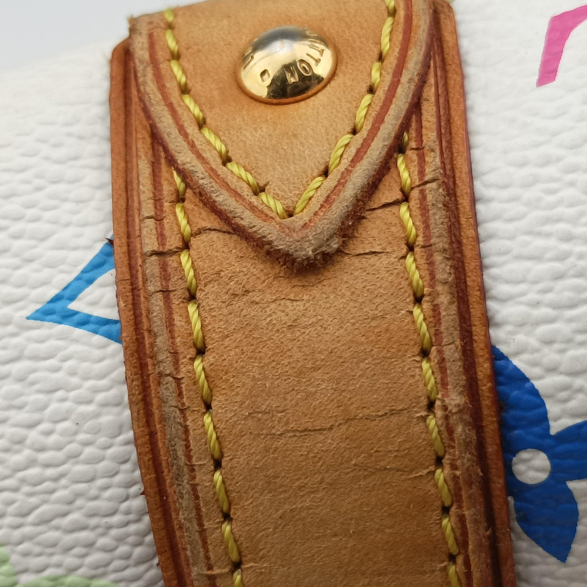 Secondhand Louis Vuitton PRISCILLA white Monogram Multicolor M40096 handbag | stylenewstar