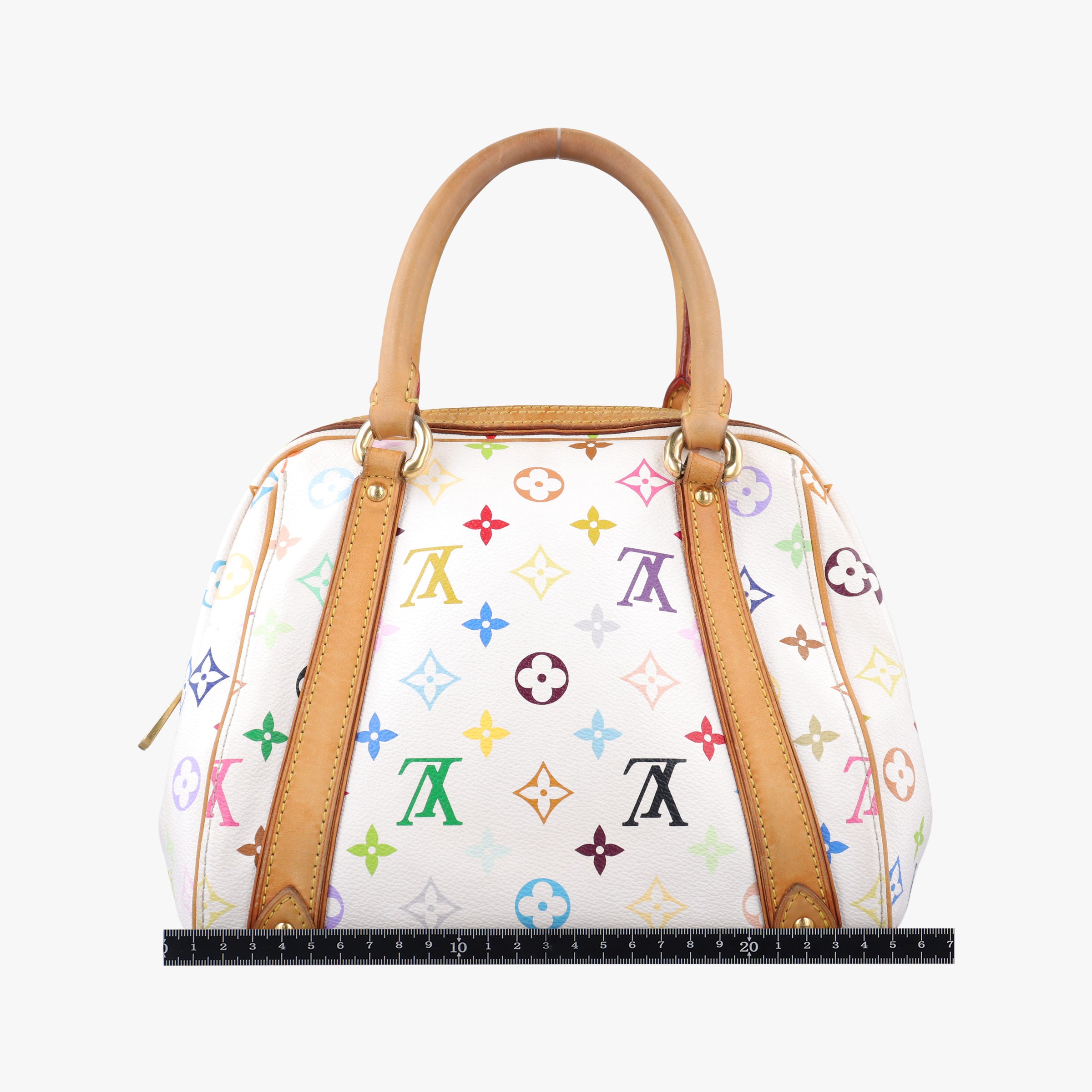 Secondhand Louis Vuitton PRISCILLA white Monogram Multicolor M40096 handbag | stylenewstar