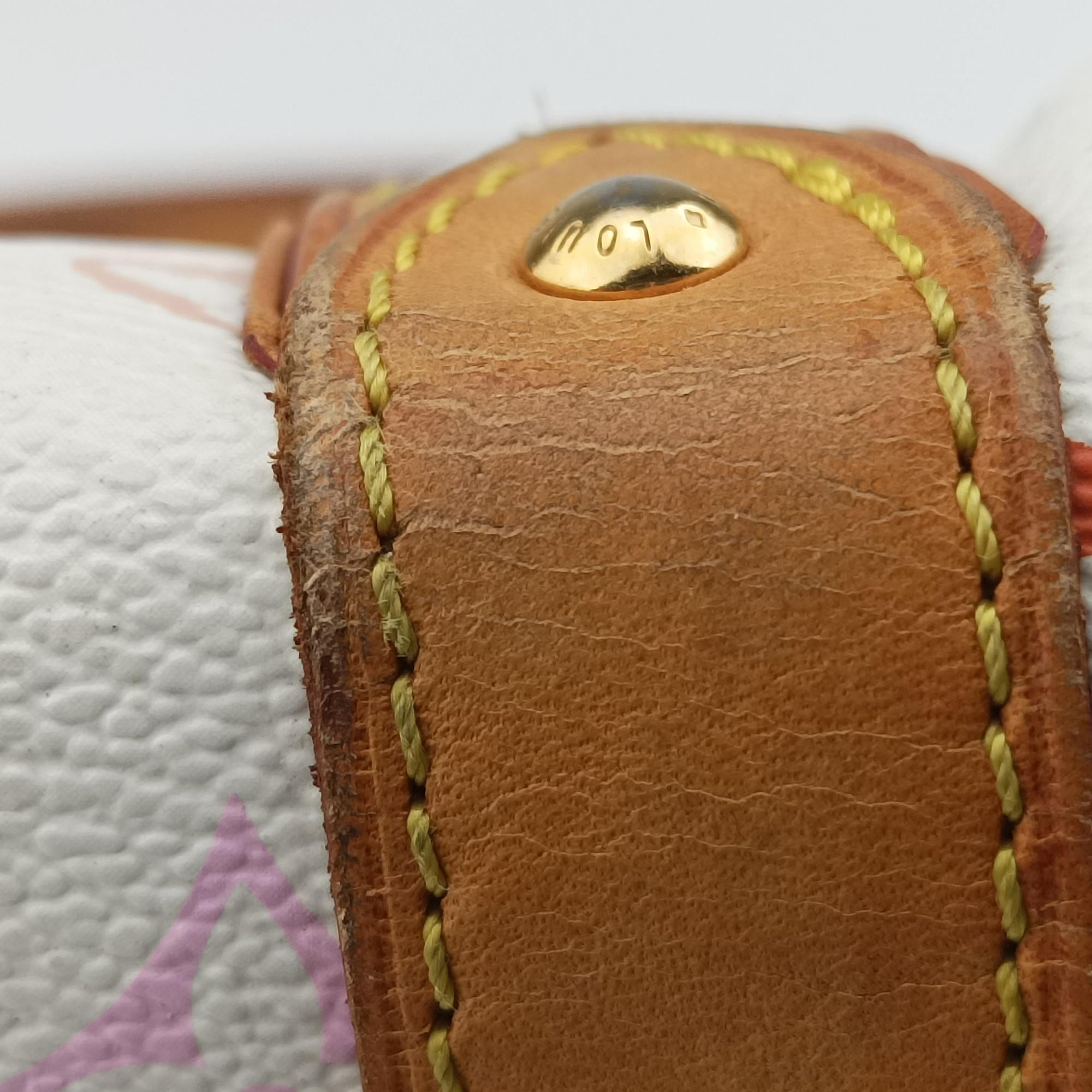 Secondhand Louis Vuitton PRISCILLA white Monogram Multicolor M40096 handbag | stylenewstar