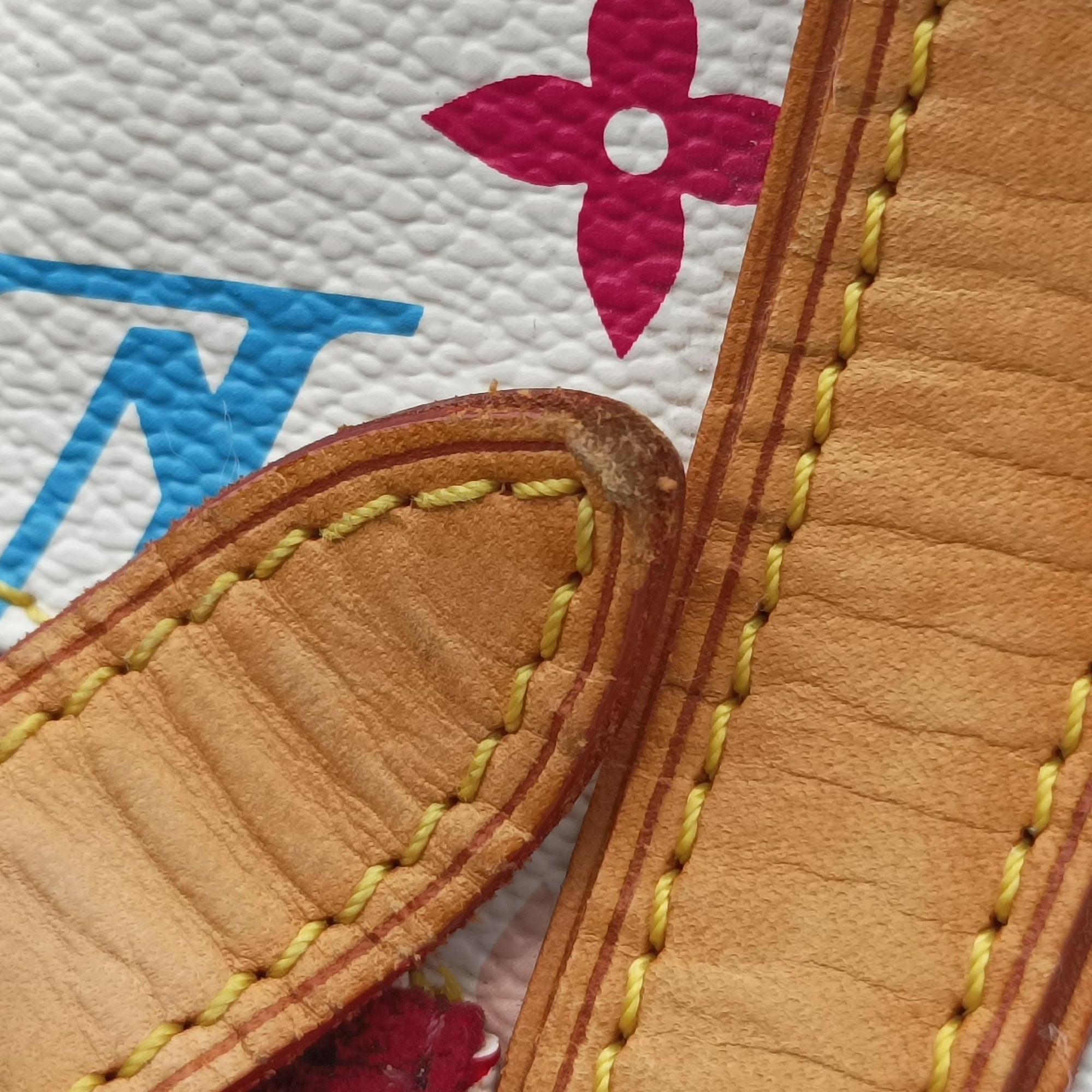 Secondhand Louis Vuitton PRISCILLA white Monogram Multicolor M40096 handbag | stylenewstar