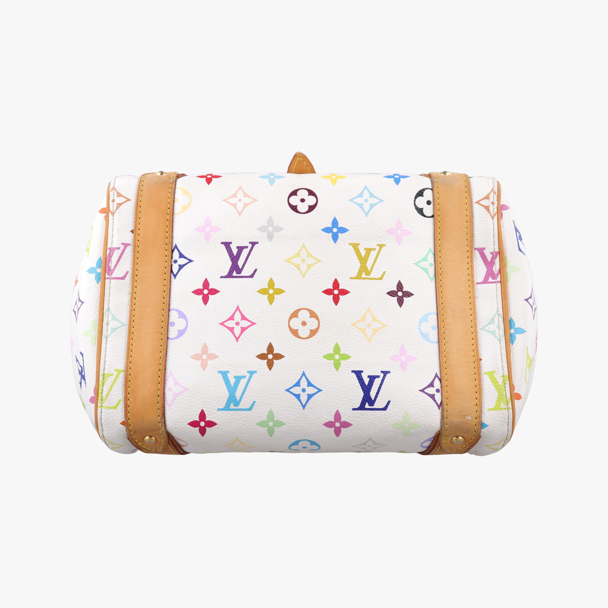 Secondhand Louis Vuitton PRISCILLA white Monogram Multicolor M40096 handbag | stylenewstar