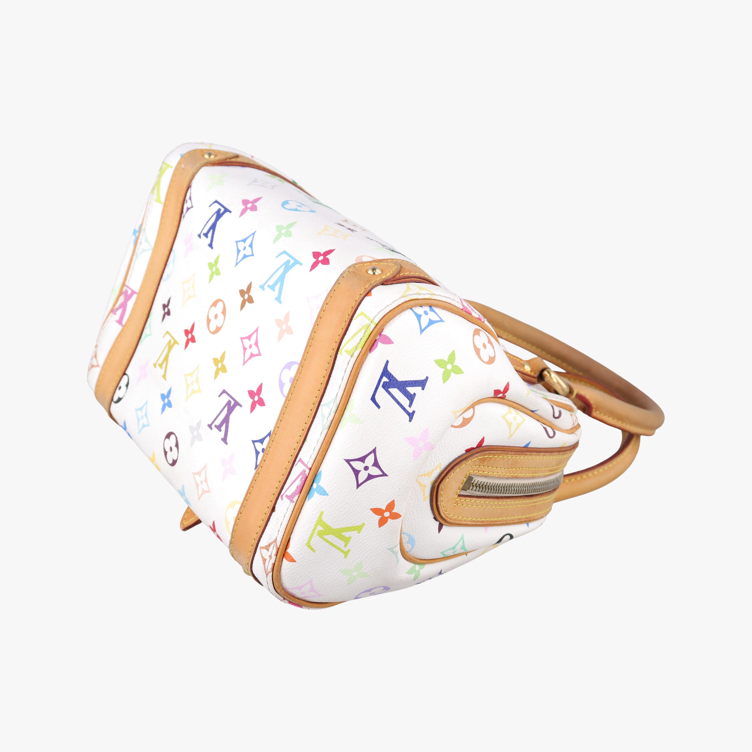 Secondhand Louis Vuitton PRISCILLA white Monogram Multicolor M40096 handbag | stylenewstar