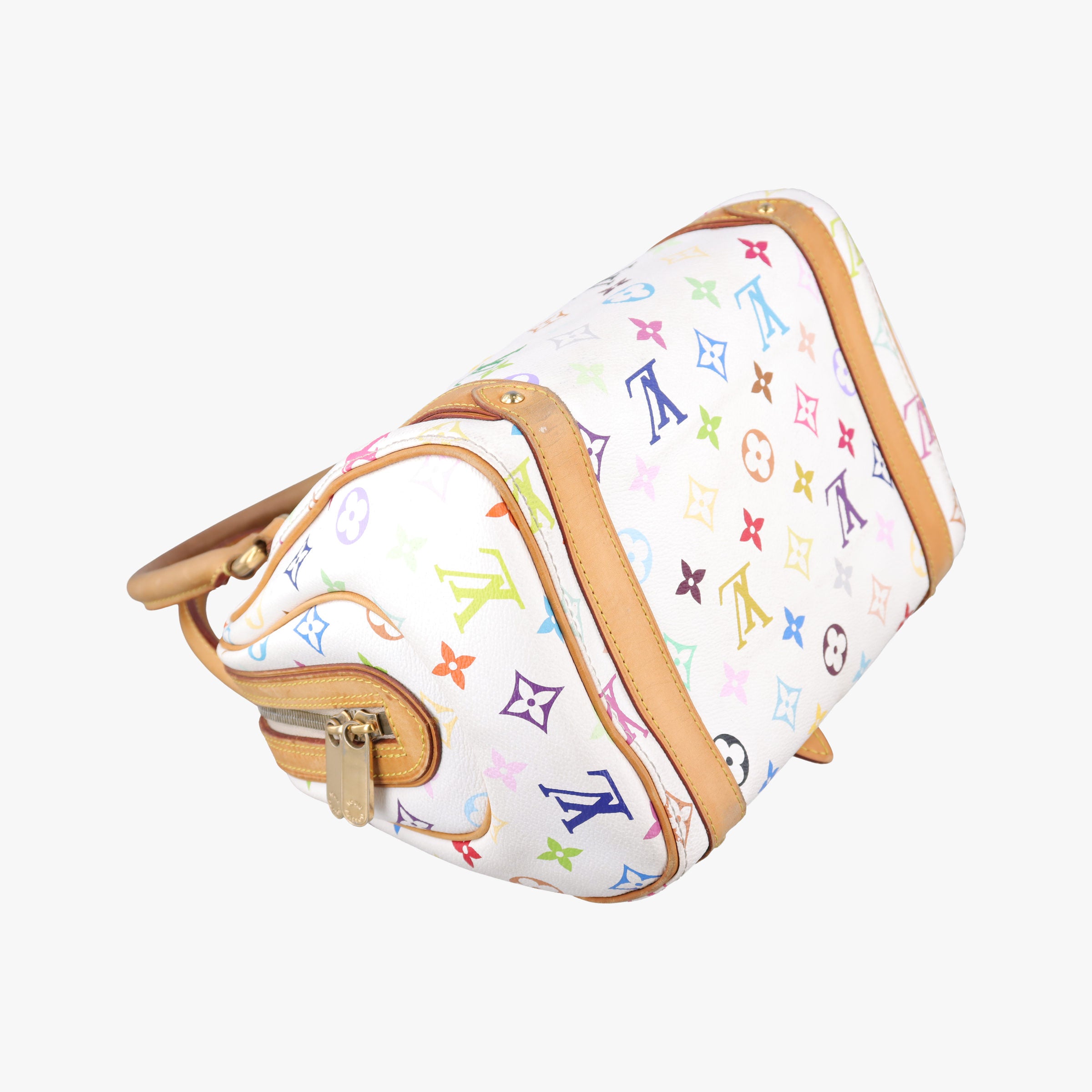 Secondhand Louis Vuitton PRISCILLA white Monogram Multicolor M40096 handbag | stylenewstar