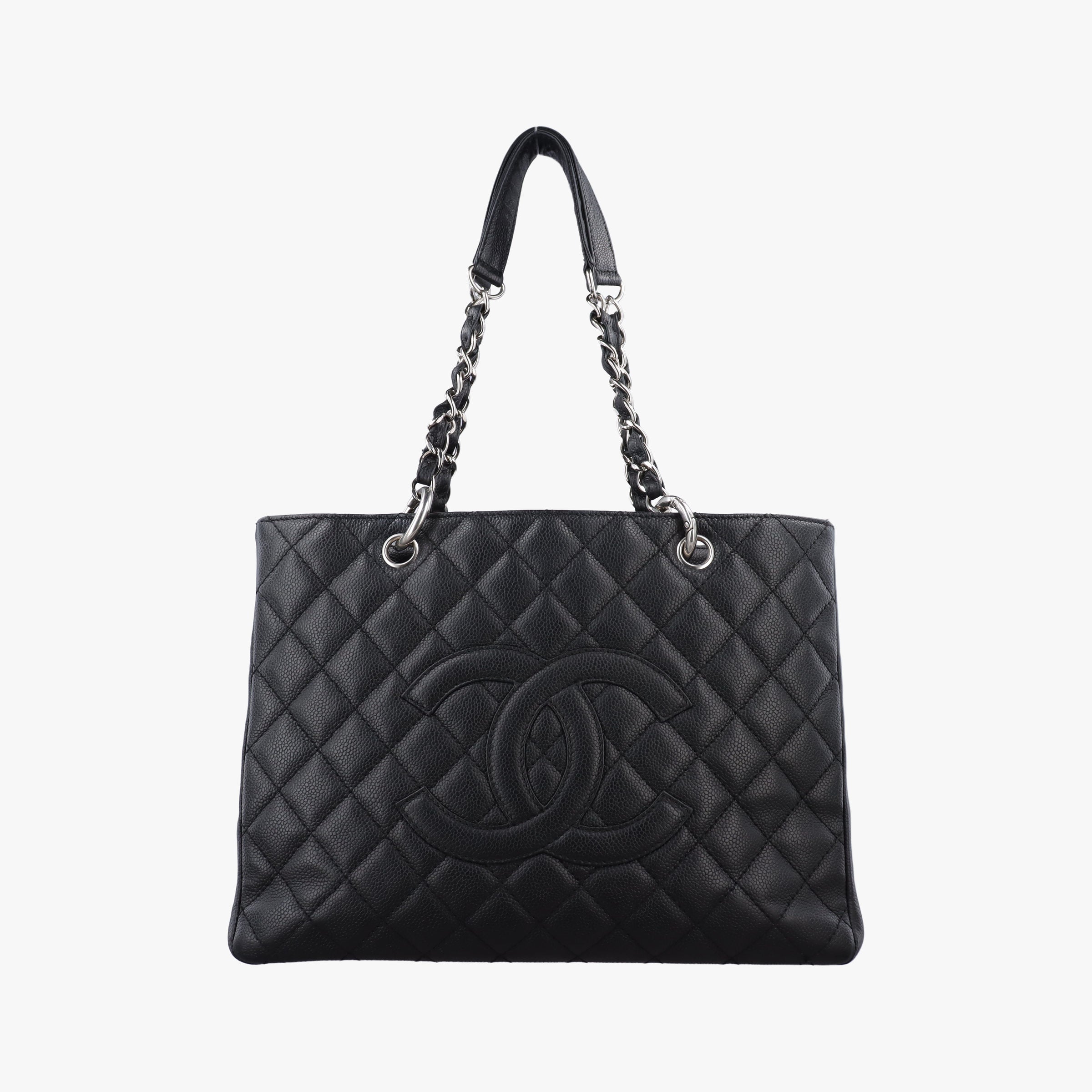 Pre-owned Chanel Matelasse Cocomark GST Black caviar skin A20995 shoulderbag | stylenewstar