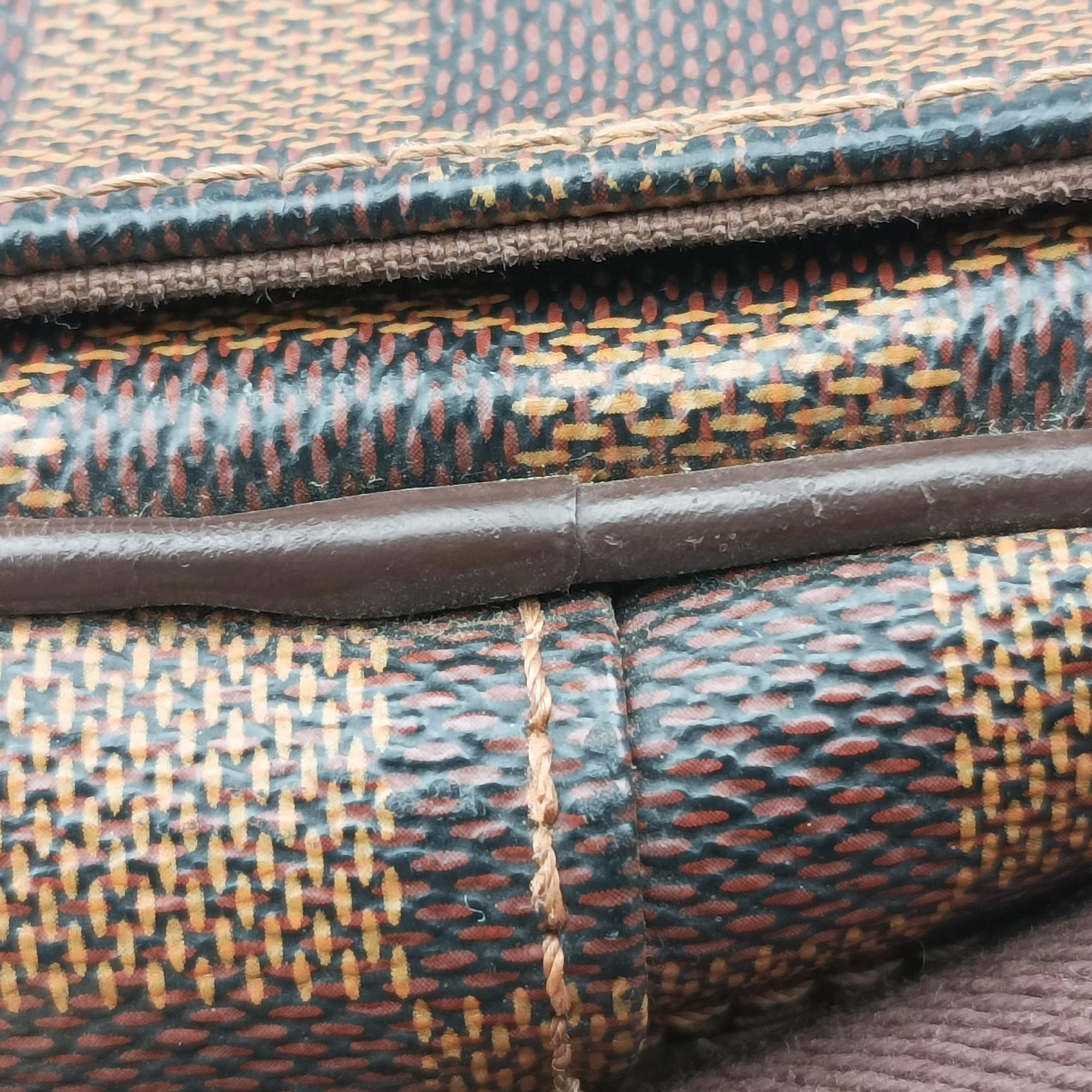 Vintage Louis Vuitton SHELTON MM EBENE Damier Canvas N41149 shoulderbag | stylenewstar