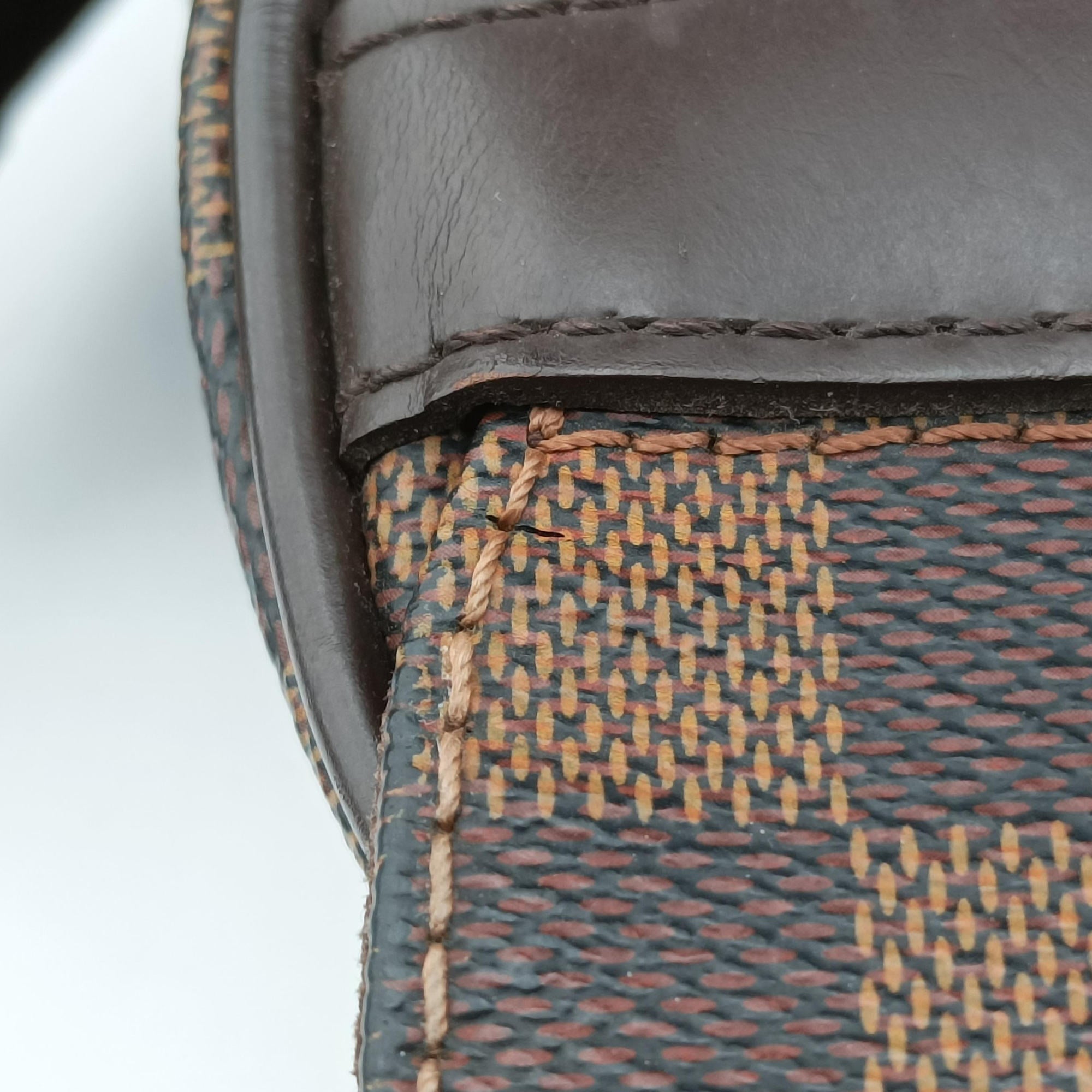 Vintage Louis Vuitton SHELTON MM EBENE Damier Canvas N41149 shoulderbag | stylenewstar
